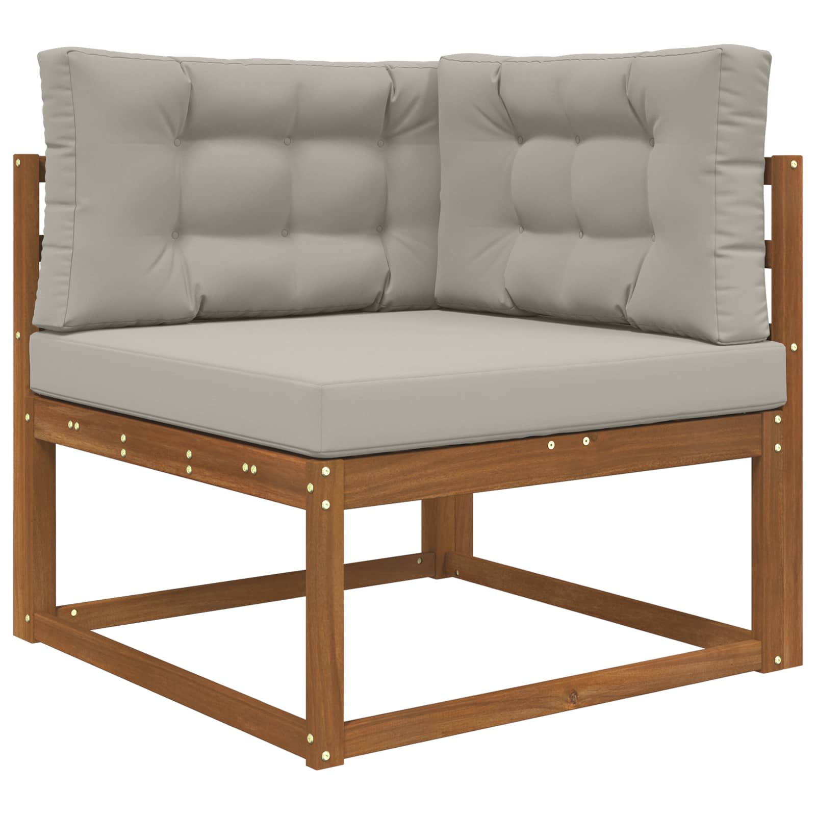 Lauko sofa pagalvėlė 3 pcs Pilka Poliesteris