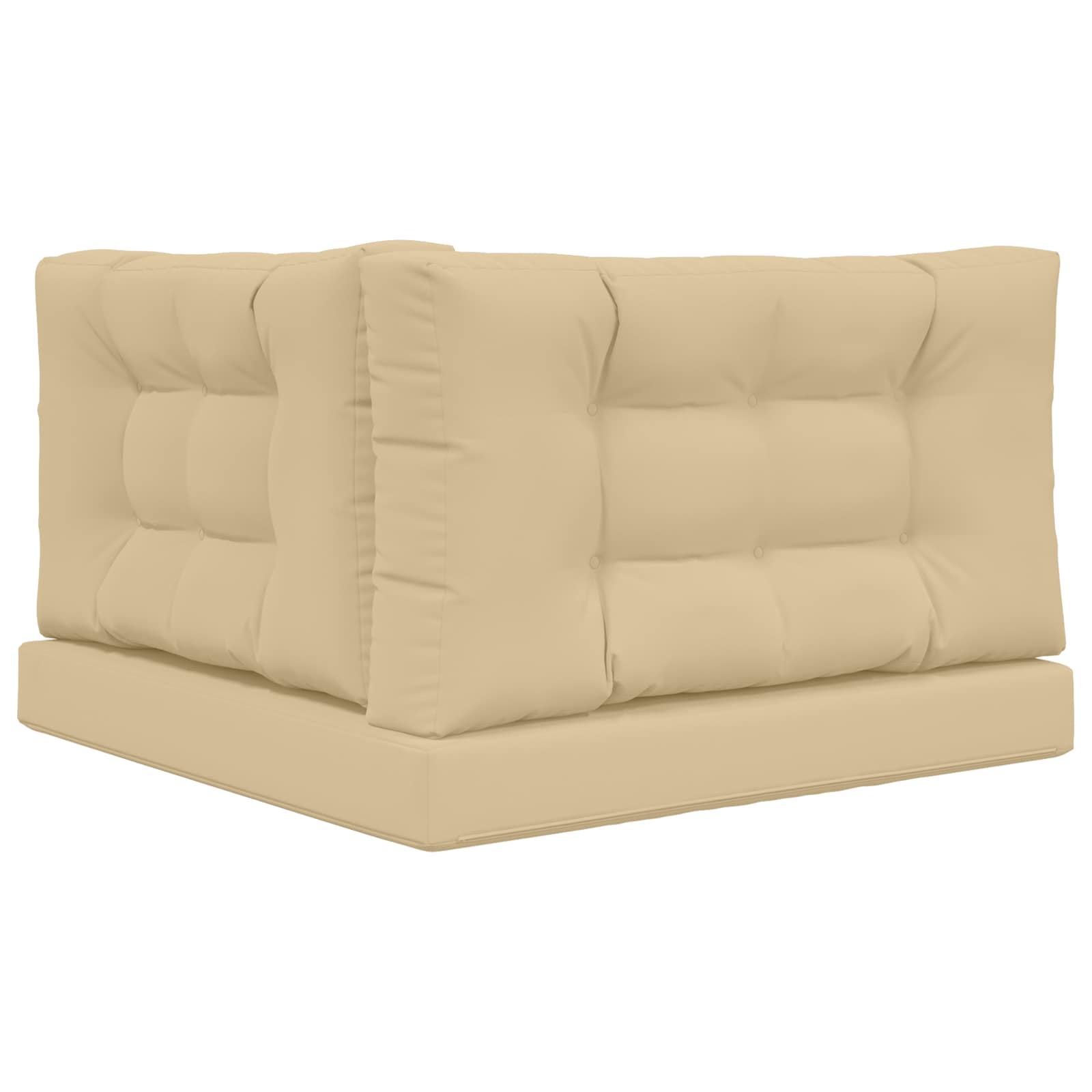 Lauko sofa pagalvėlė 3 pcs Smėlio Poliesteris