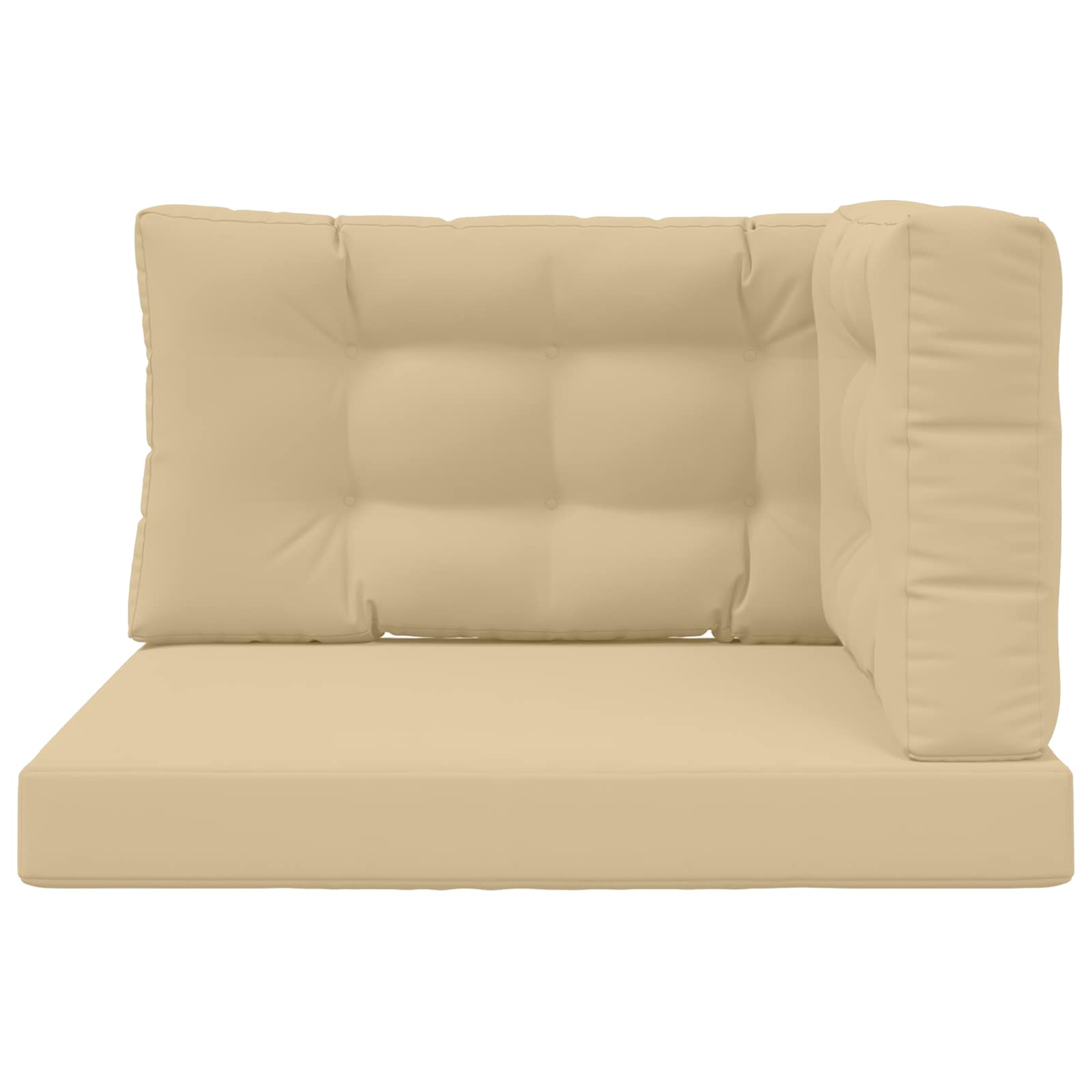 Lauko sofa pagalvėlė 3 pcs Smėlio Poliesteris