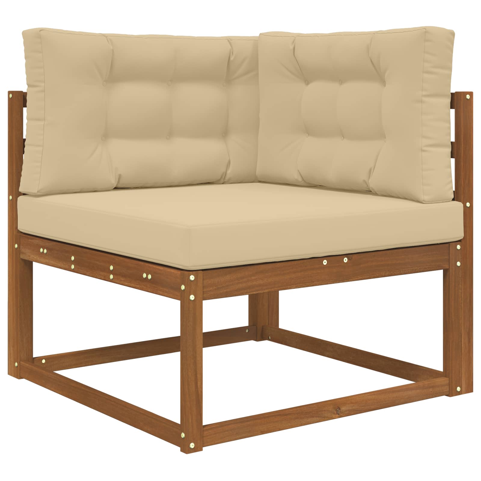 Lauko sofa pagalvėlė 3 pcs Smėlio Poliesteris