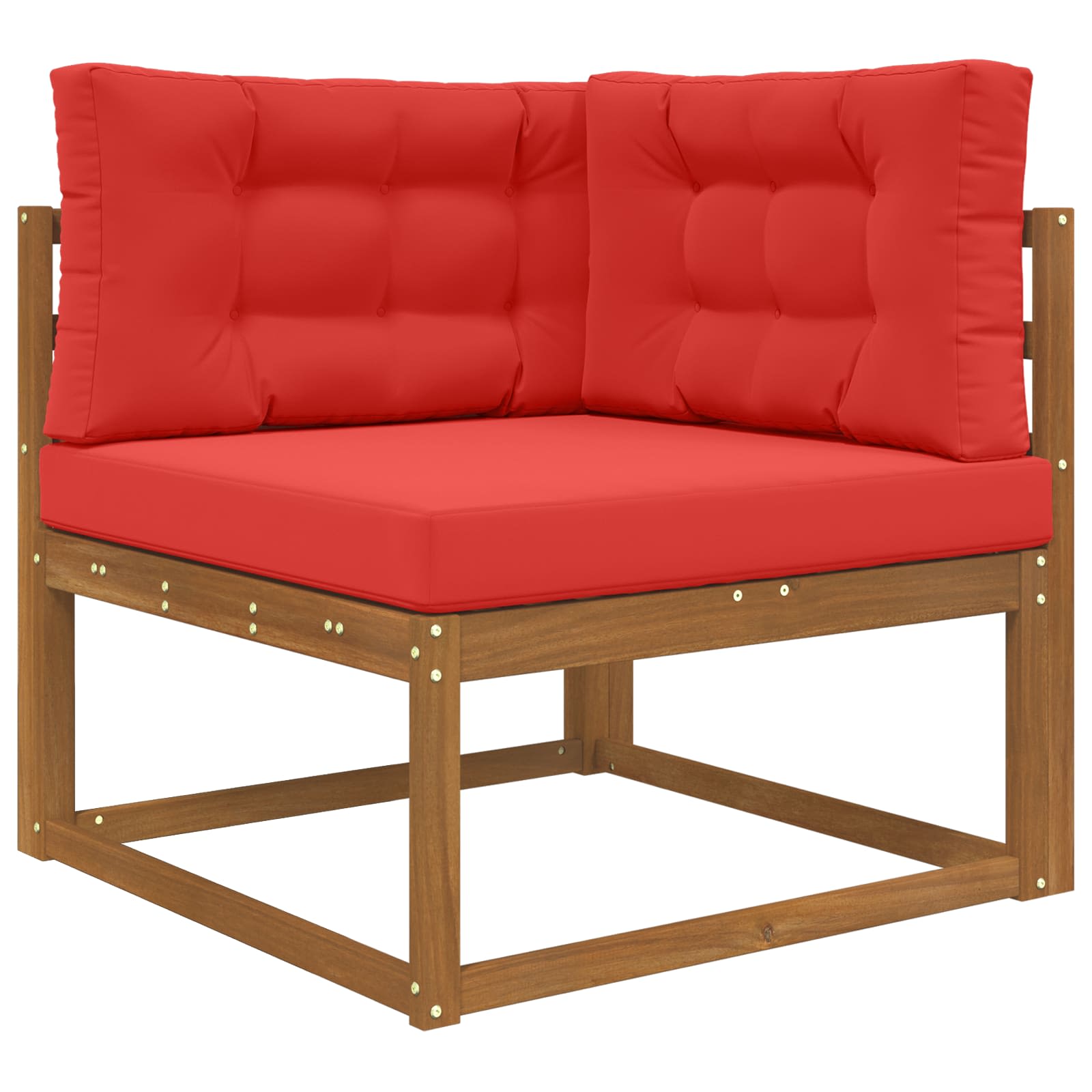 Lauko sofa pagalvėlė 3 pcs Raudona Poliesteris