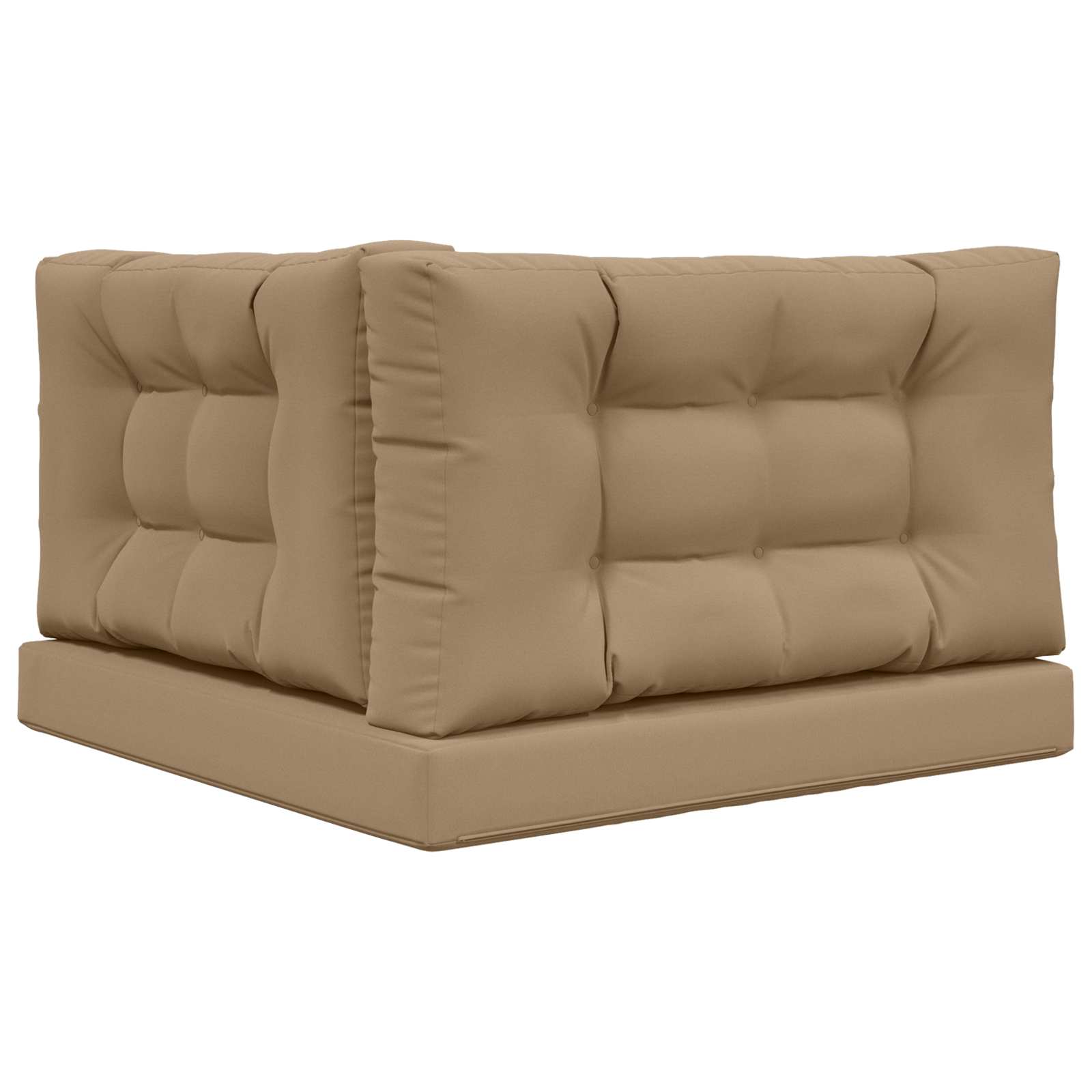 Lauko sofa pagalvėlė 3 pcs Taupe Poliesteris