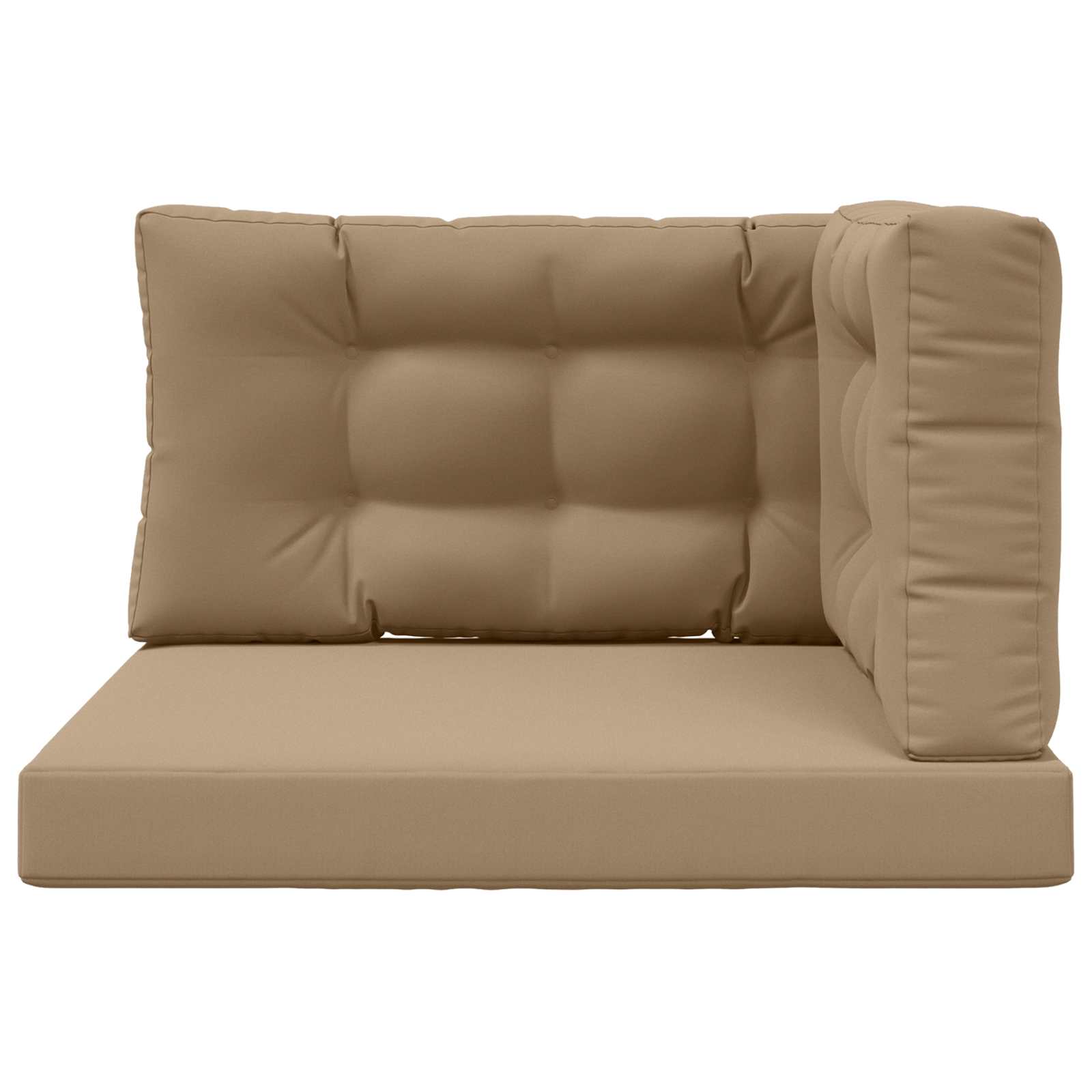 Lauko sofa pagalvėlė 3 pcs Taupe Poliesteris