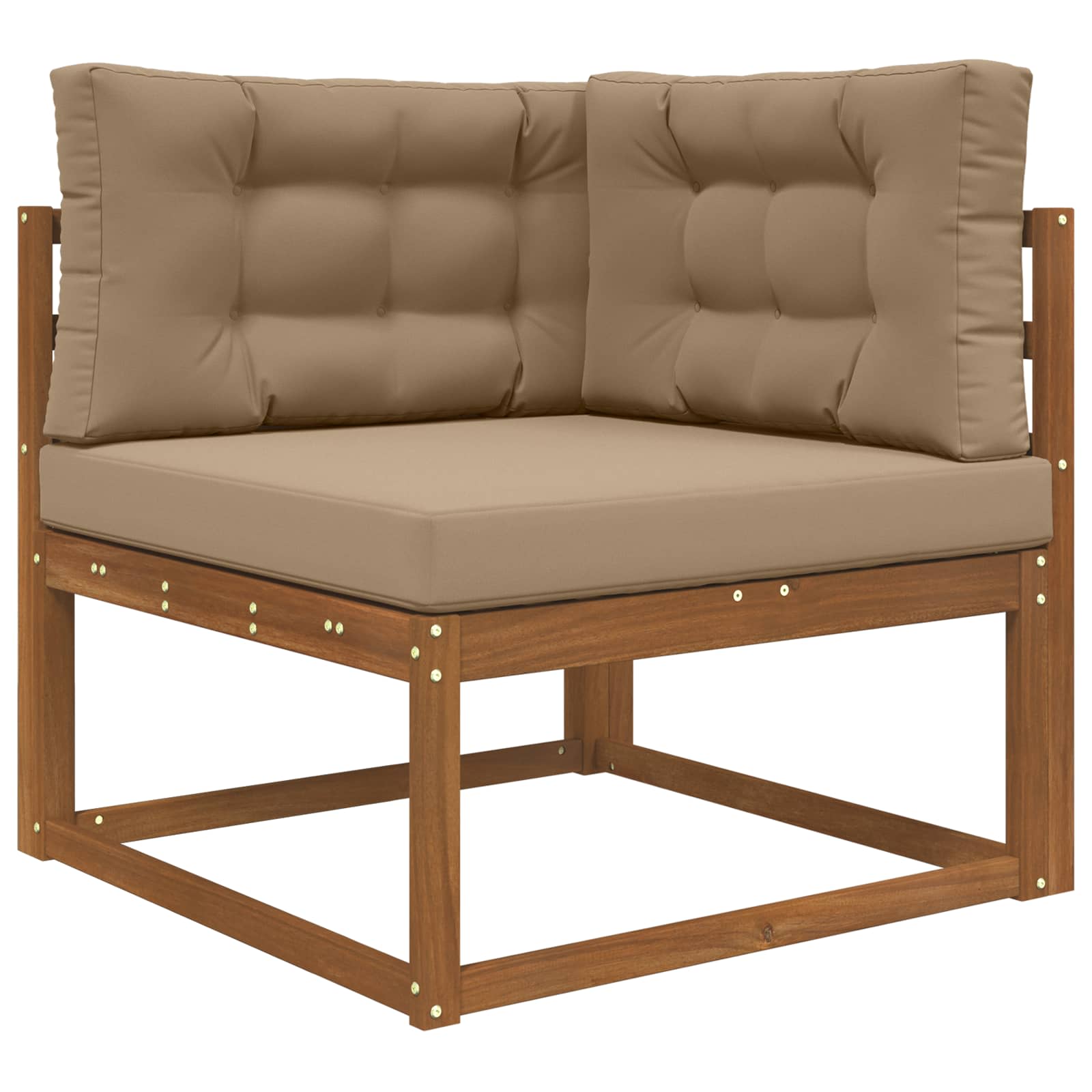 Lauko sofa pagalvėlė 3 pcs Taupe Poliesteris