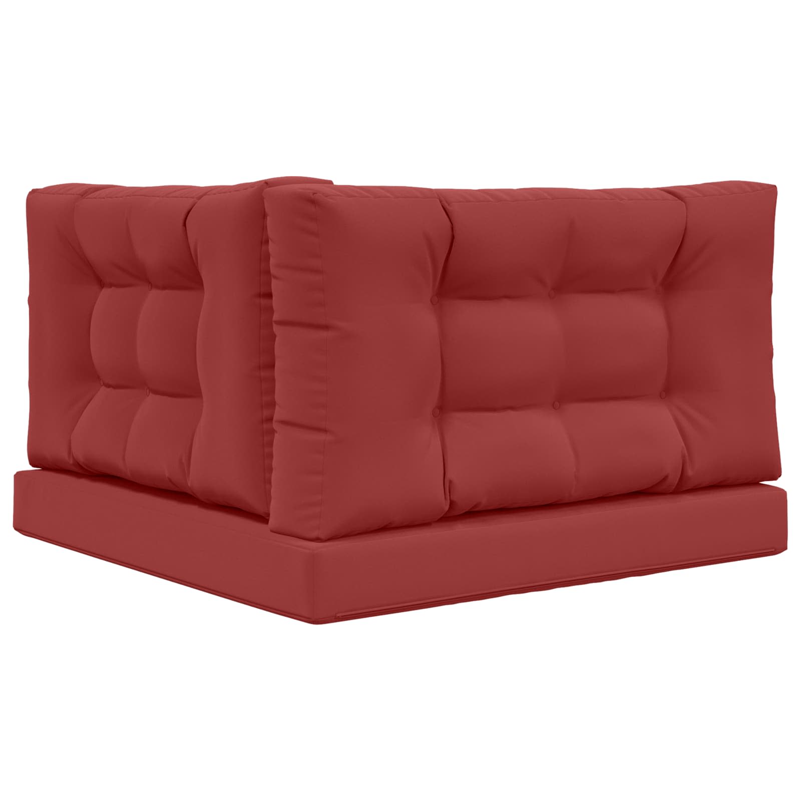 Lauko sofa pagalvėlė 3 pcs Vyno raudonumo Poliesteris
