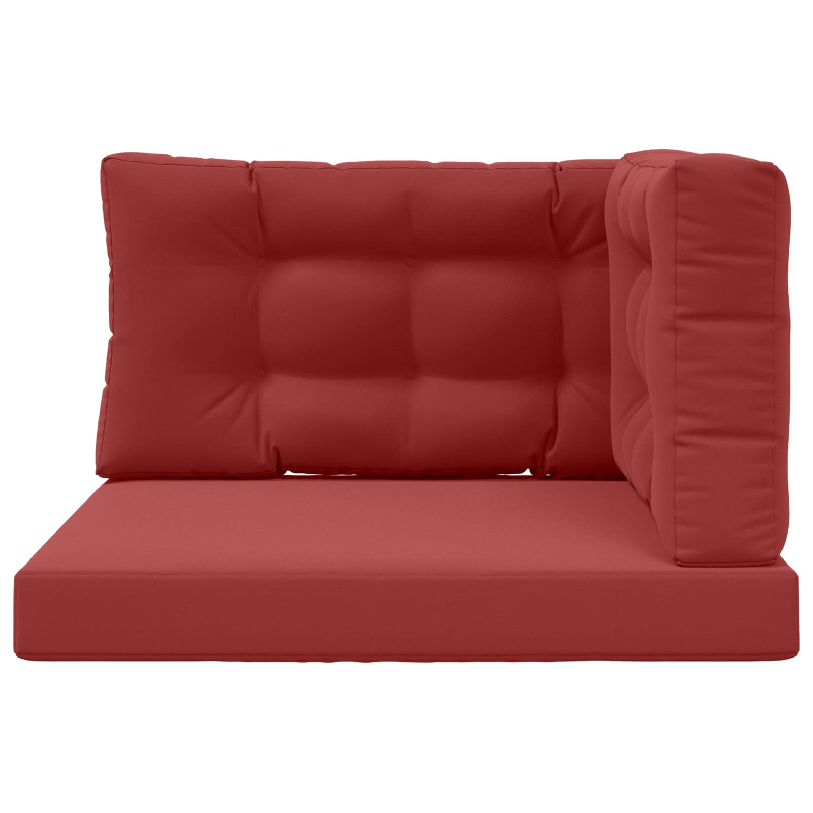 Lauko sofa pagalvėlė 3 pcs Vyno raudonumo Poliesteris