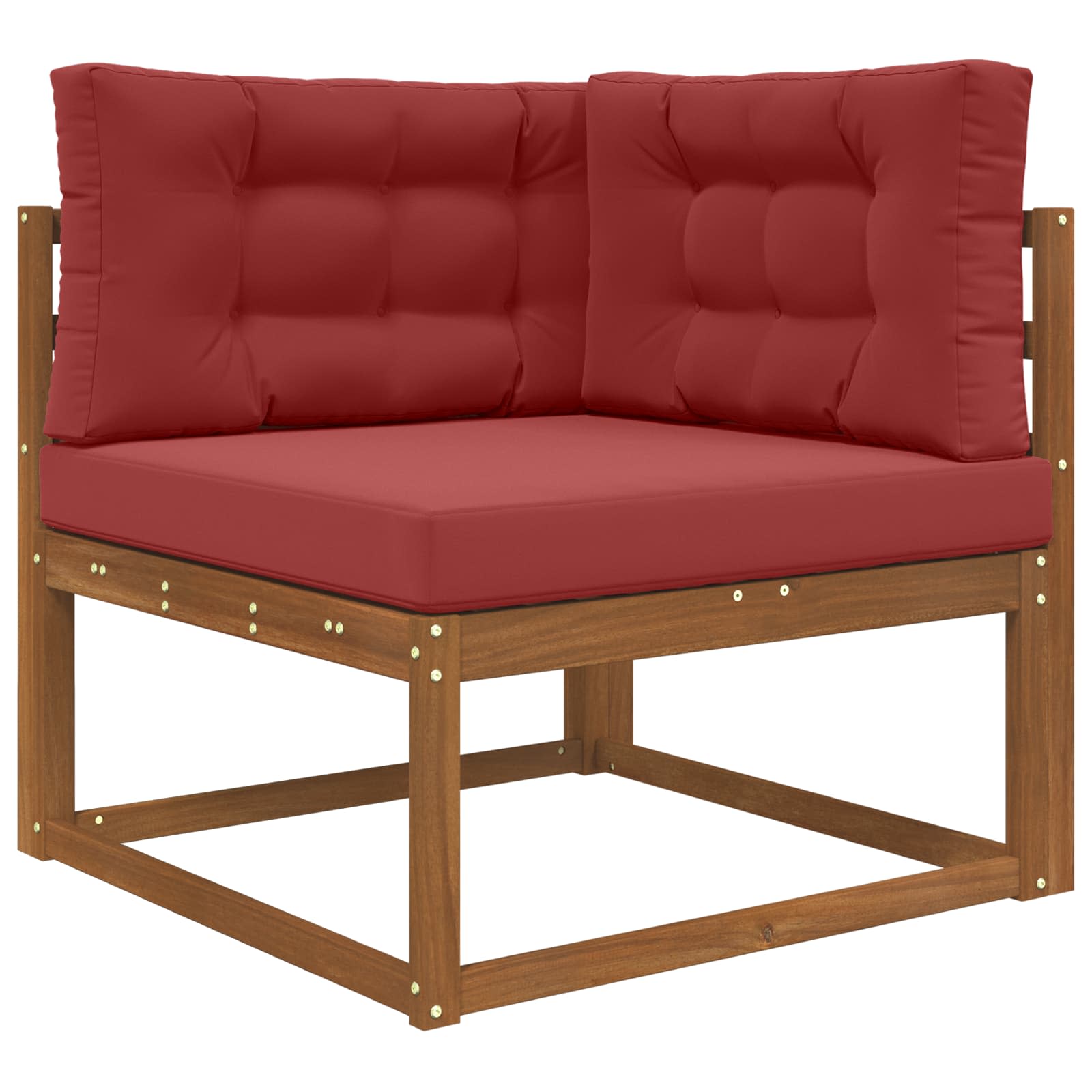 Lauko sofa pagalvėlė 3 pcs Vyno raudonumo Poliesteris