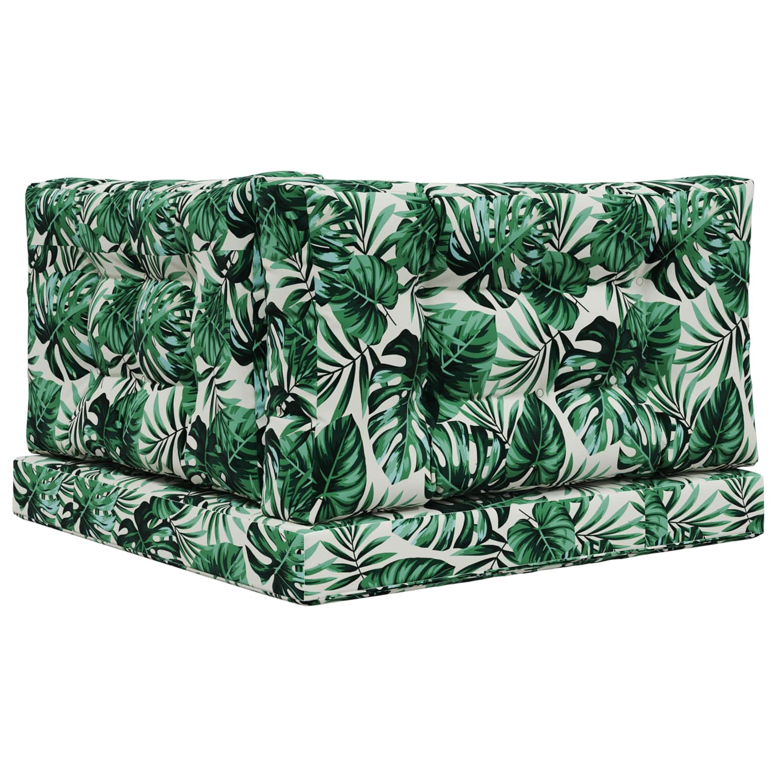 Lauko sofa pagalvėlė 3 pcs Lapų raštas Poliesteris