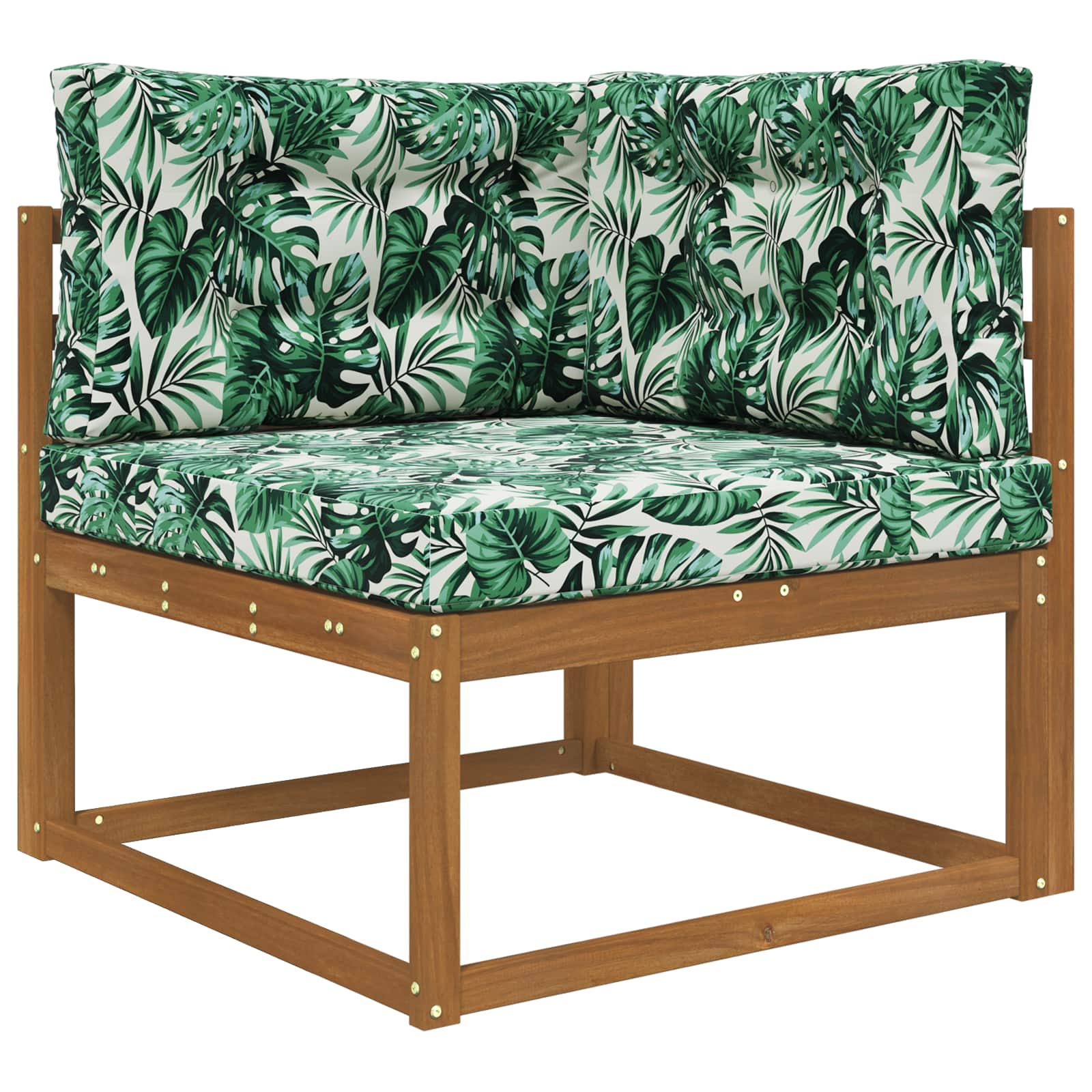 Lauko sofa pagalvėlė 3 pcs Lapų raštas Poliesteris
