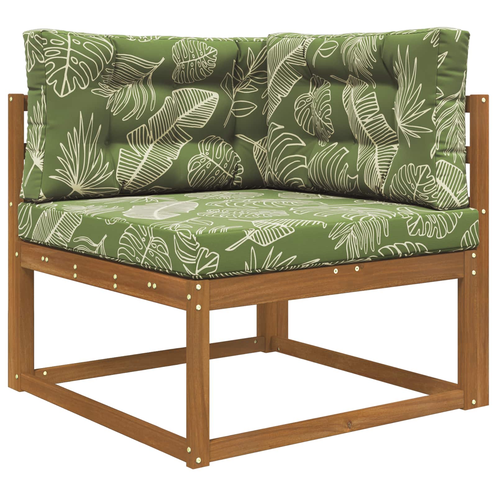 Lauko sofa pagalvėlė 3 pcs Lapų dizainas Poliesteris