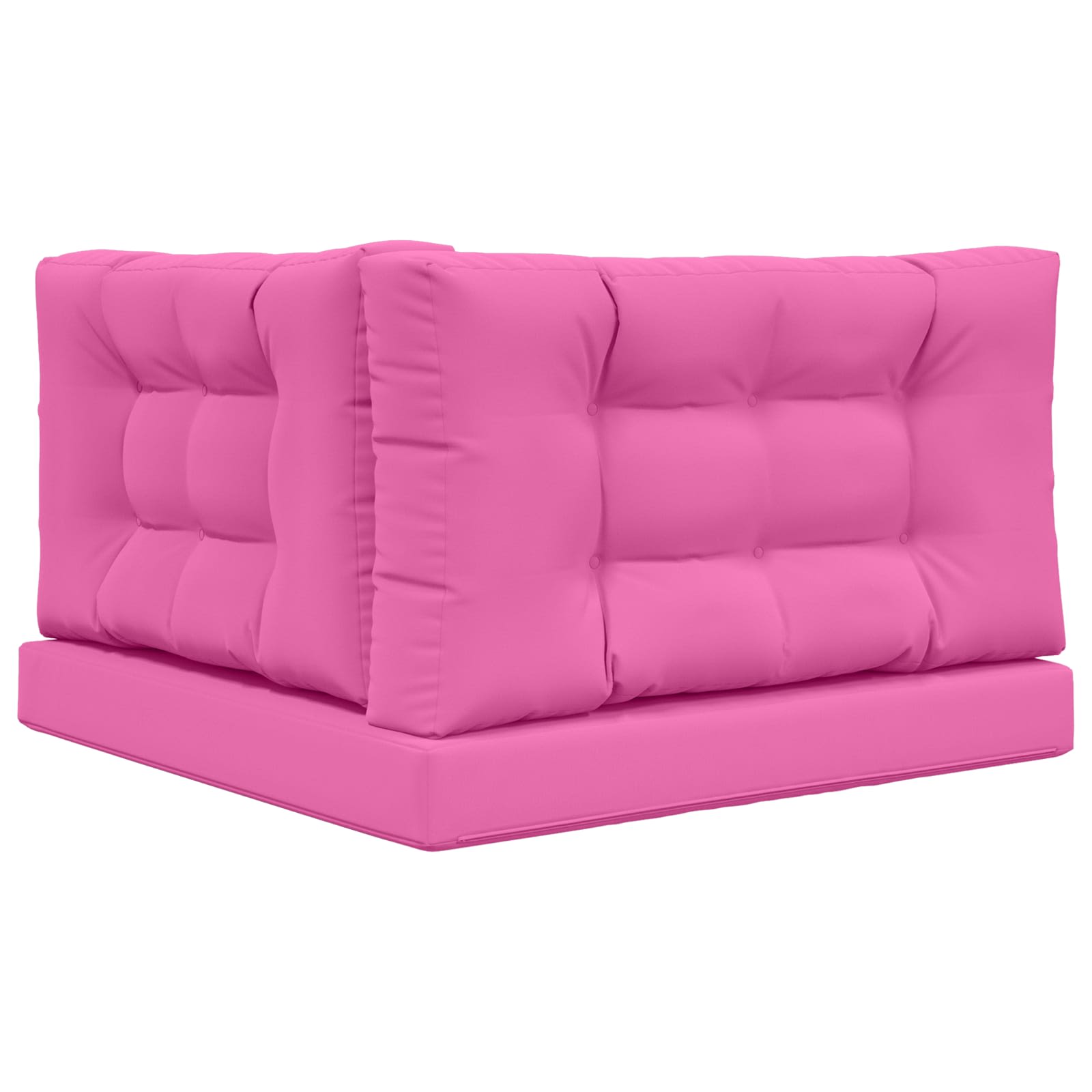 Lauko sofa pagalvėlė 3 pcs Rožinė Poliesteris