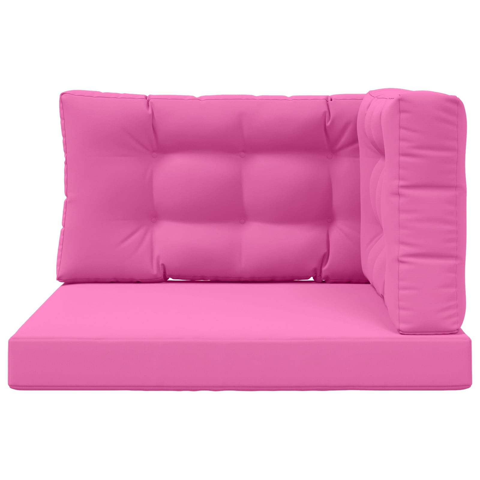 Lauko sofa pagalvėlė 3 pcs Rožinė Poliesteris