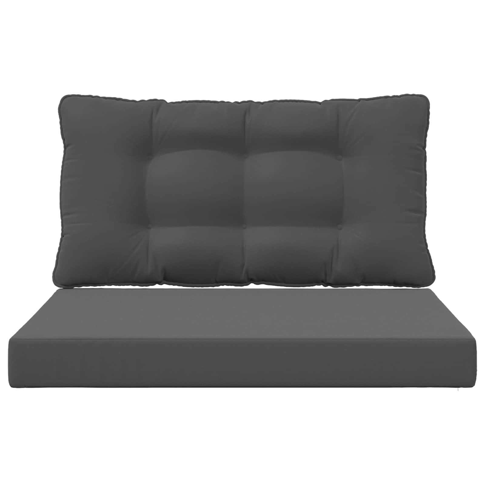 Lauko sofa pagalvėlė 2 pcs Antracitas Poliesteris