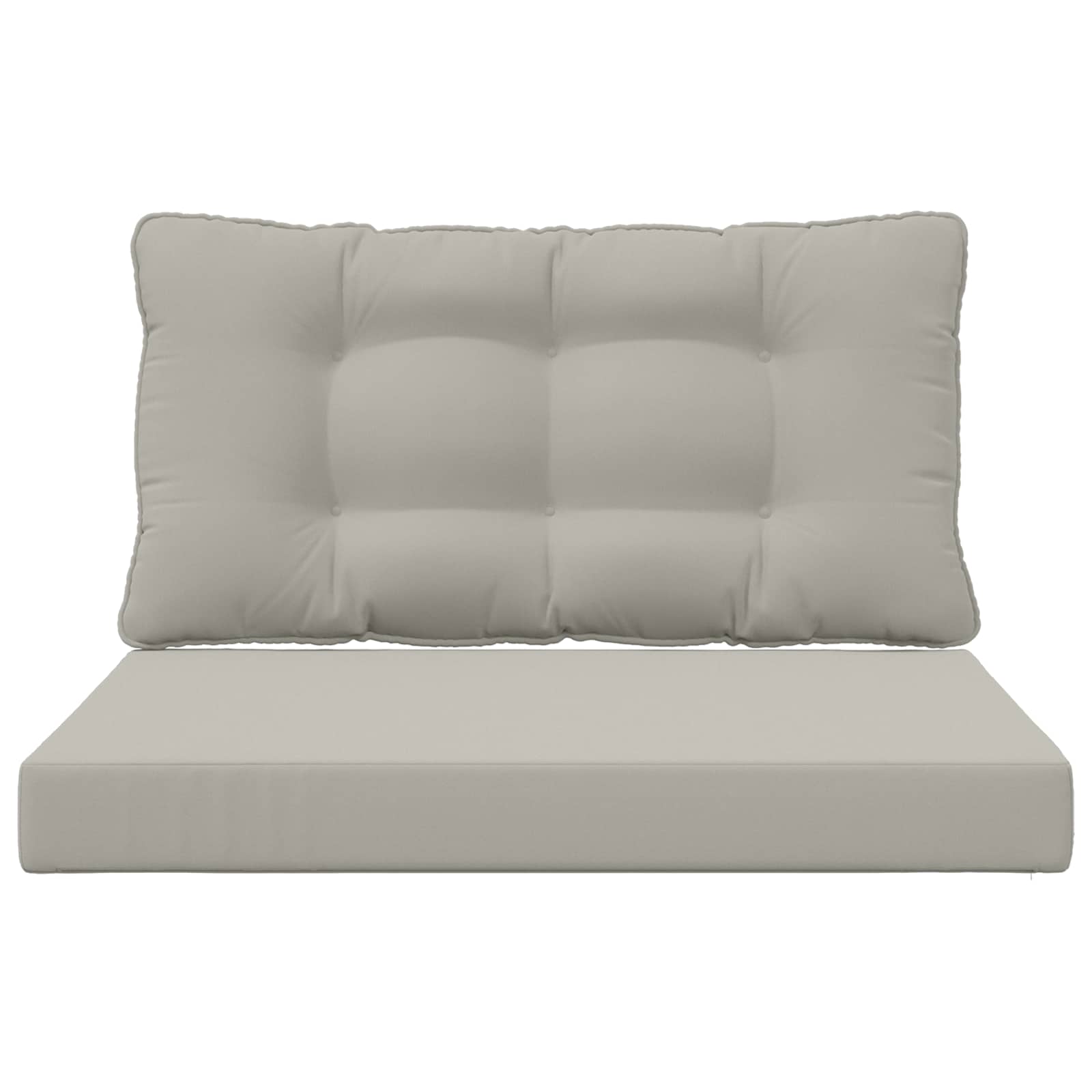 Lauko sofa pagalvėlė 2 pcs Pilka Poliesteris