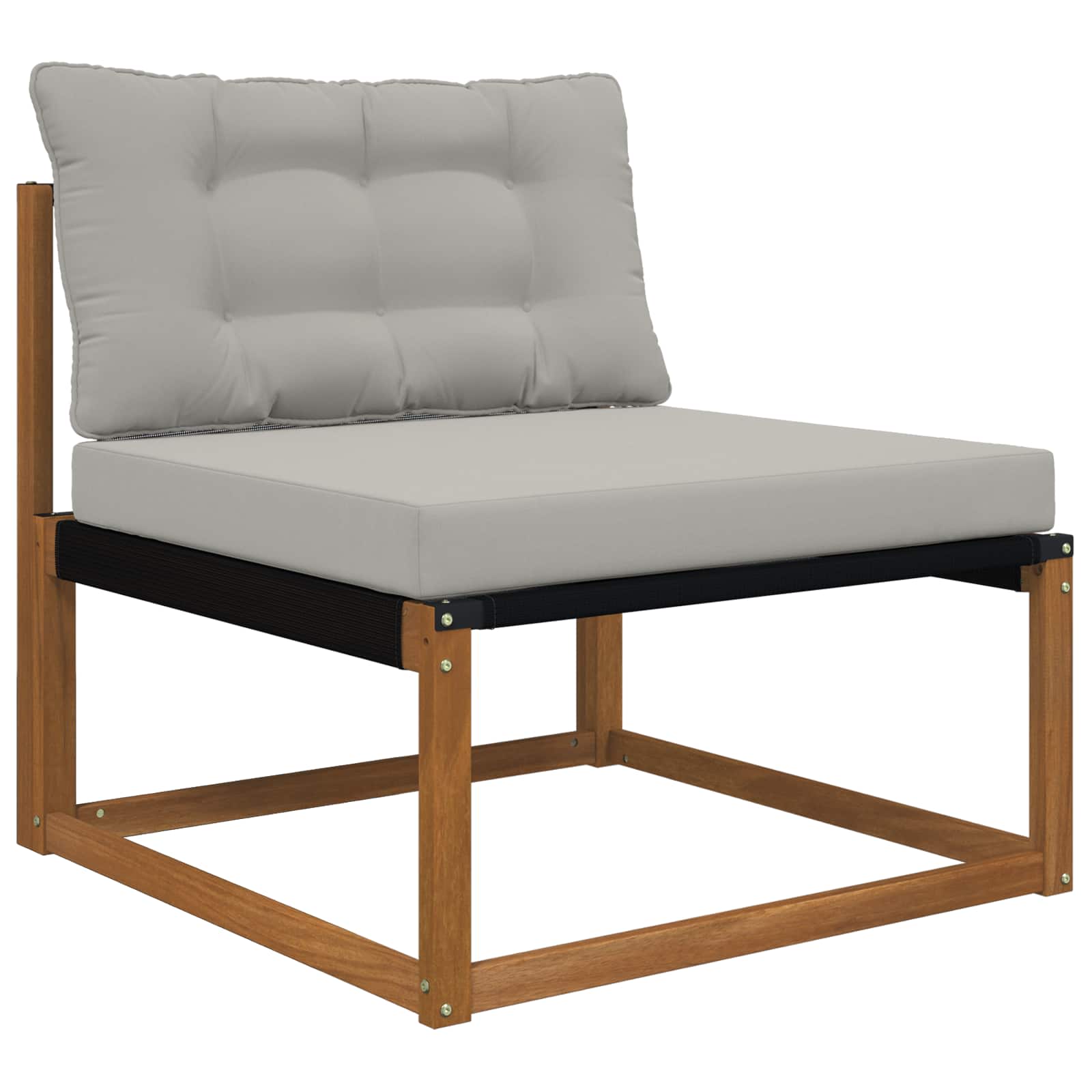 Lauko sofa pagalvėlė 2 pcs Pilka Poliesteris