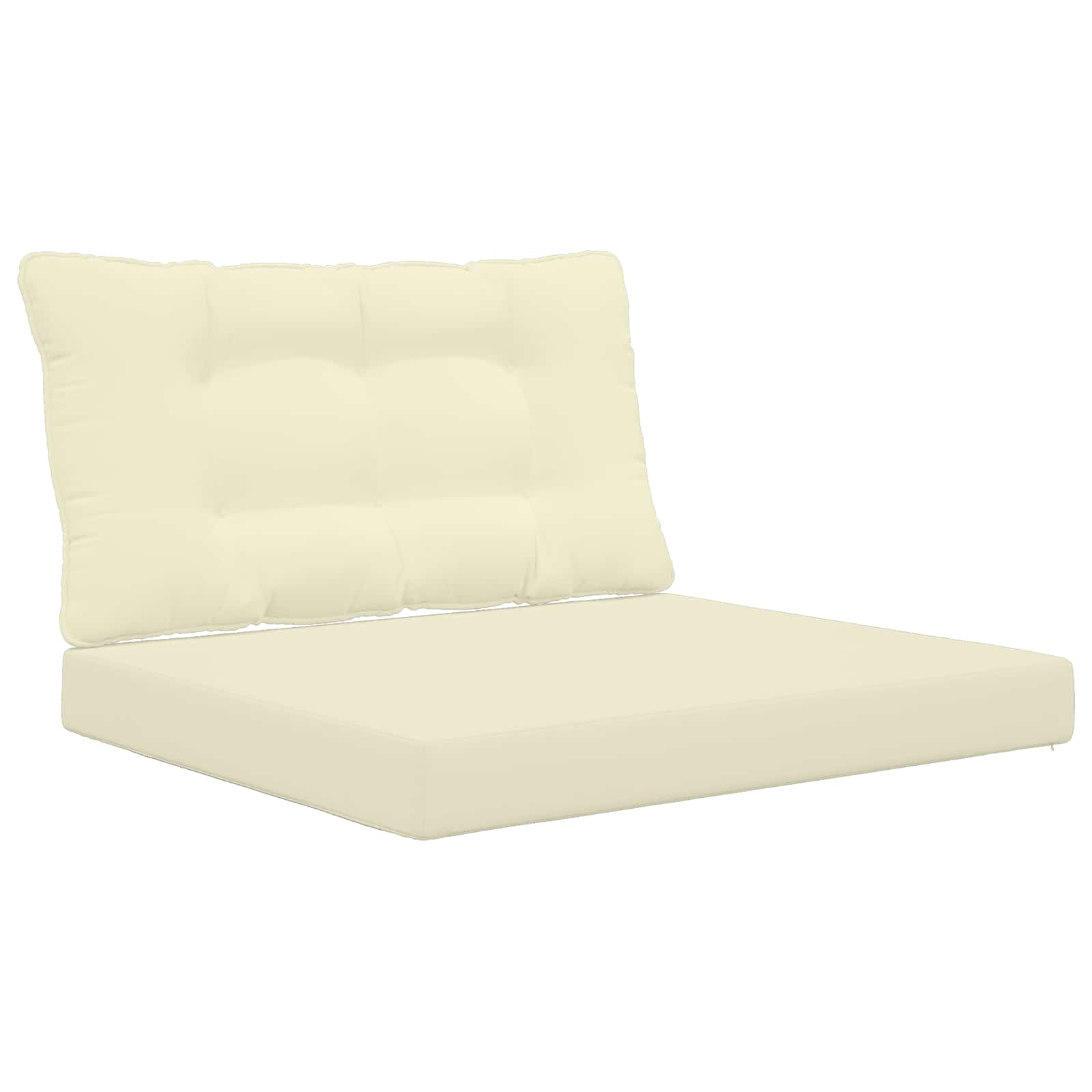 Lauko sofa pagalvėlė 2 pcs Kreminė Poliesteris