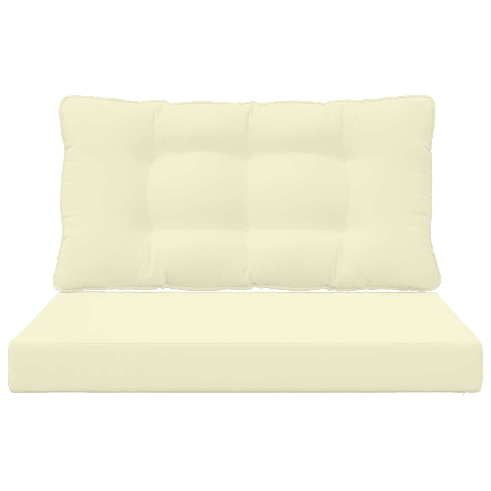 Lauko sofa pagalvėlė 2 pcs Kreminė Poliesteris