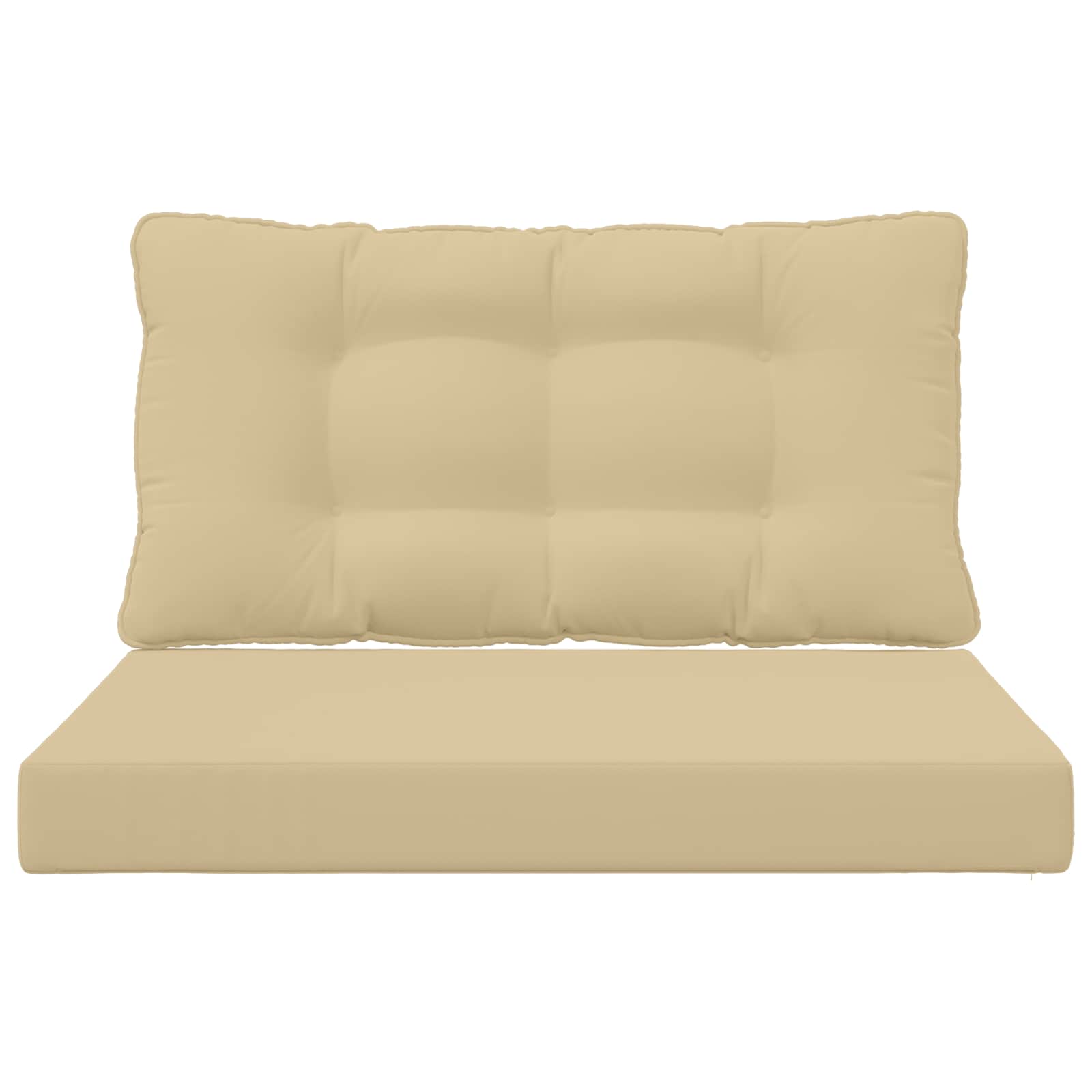 Lauko sofa pagalvėlė 2 pcs Smėlio Poliesteris