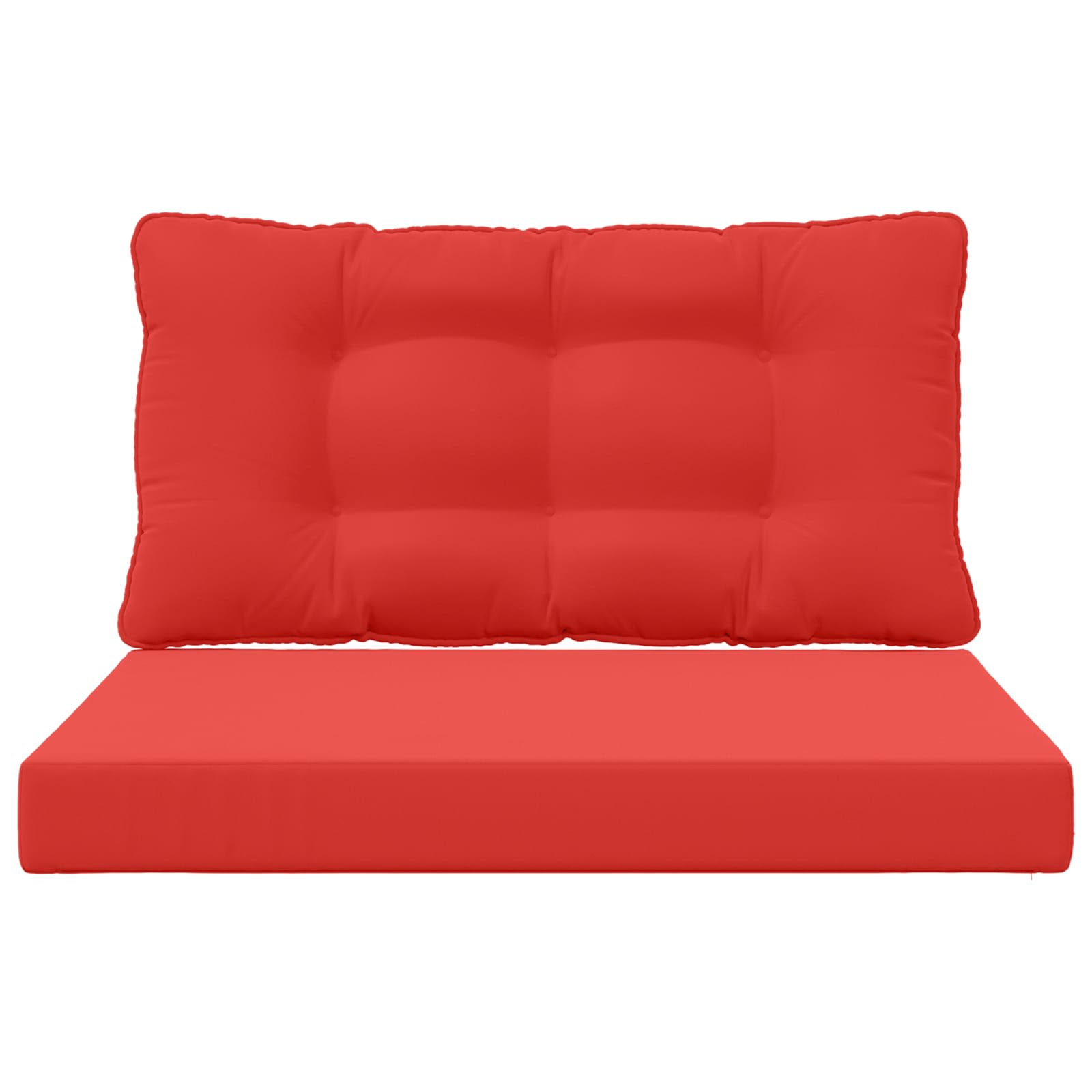 Lauko sofa pagalvėlė 2 pcs Raudona Poliesteris