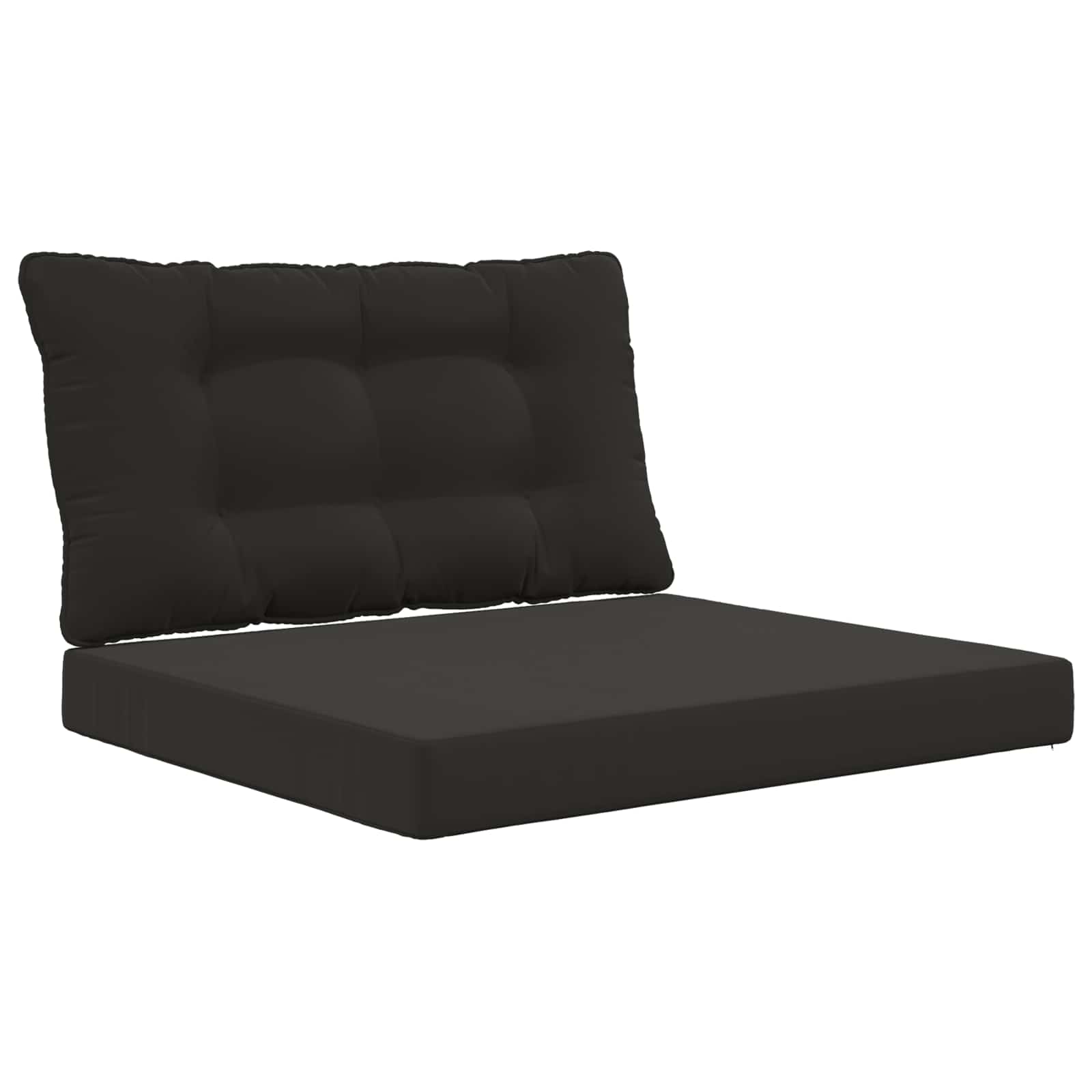 Lauko sofa pagalvėlė 2 pcs Juodas Poliesteris