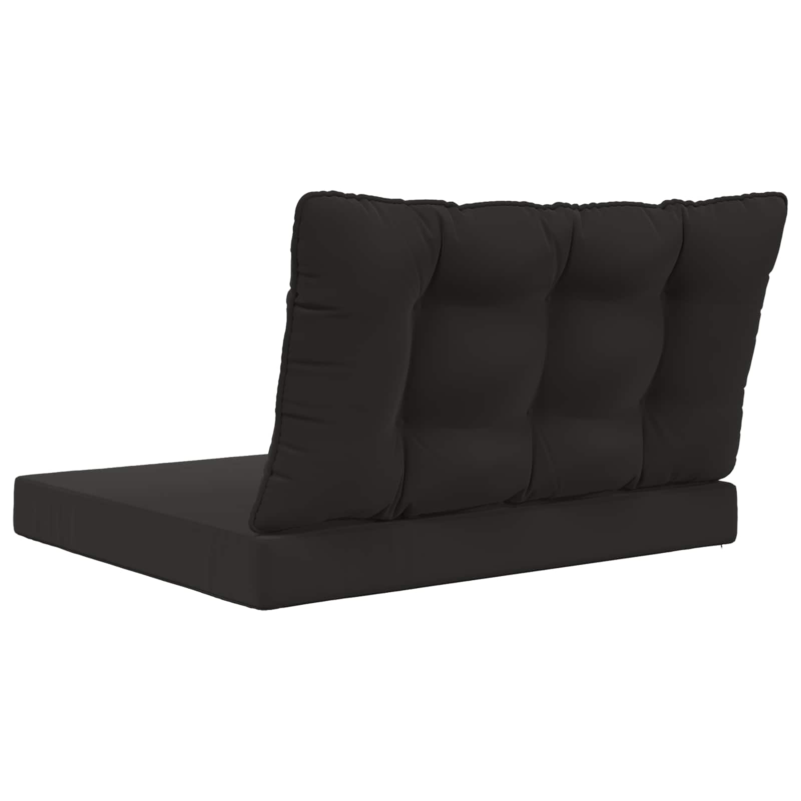 Lauko sofa pagalvėlė 2 pcs Juodas Poliesteris