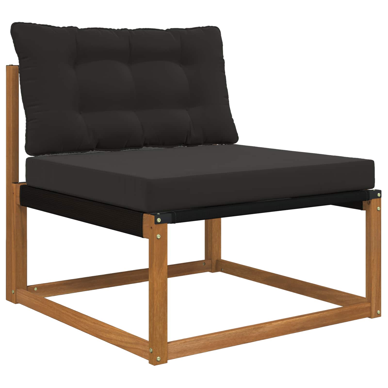 Lauko sofa pagalvėlė 2 pcs Juodas Poliesteris