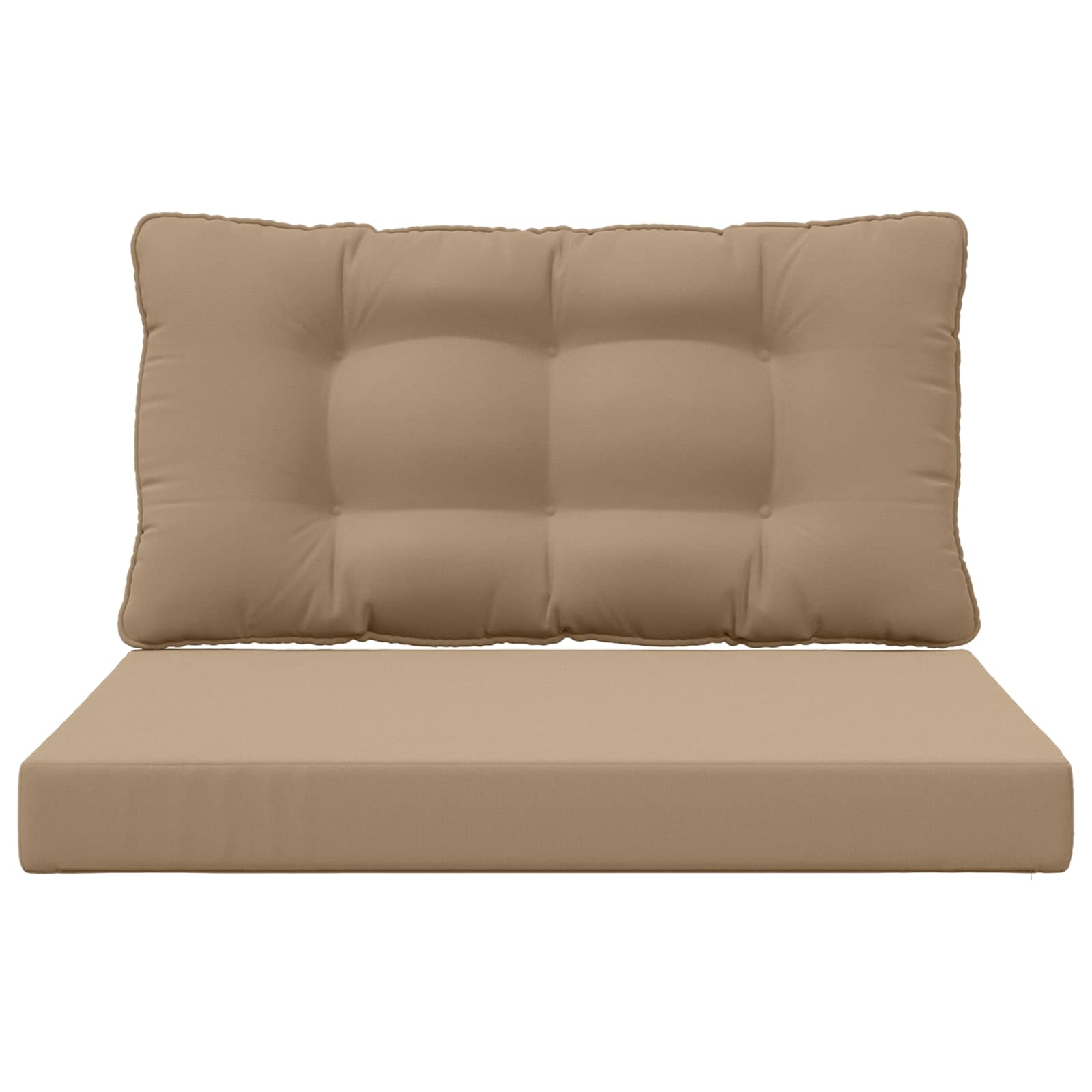 Lauko sofa pagalvėlė 2 pcs Taupe Poliesteris