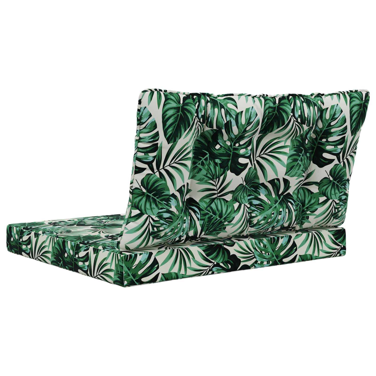 Lauko sofa pagalvėlė 2 pcs Lapų raštas Poliesteris