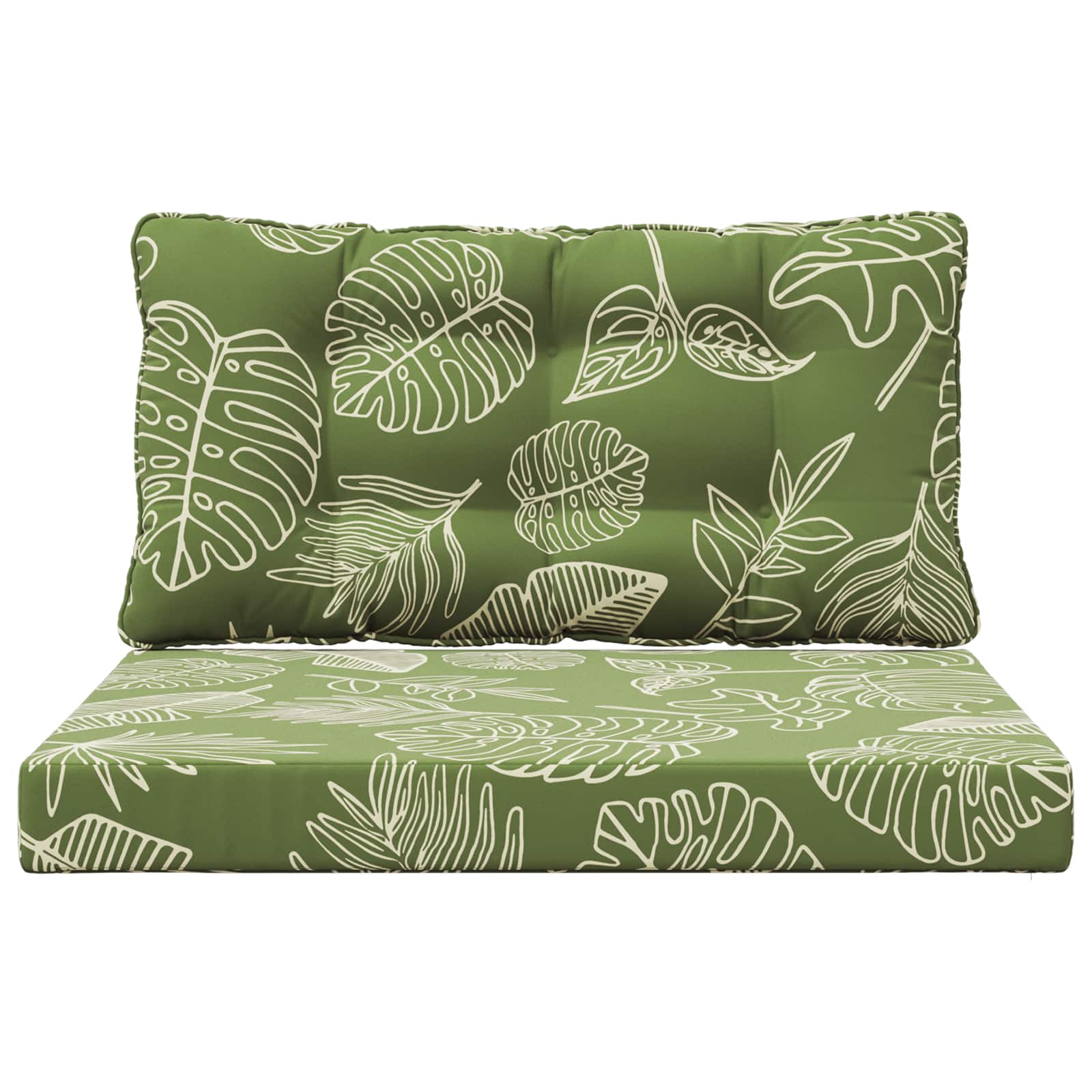 Lauko sofa pagalvėlė 2 pcs Lapų dizainas Poliesteris