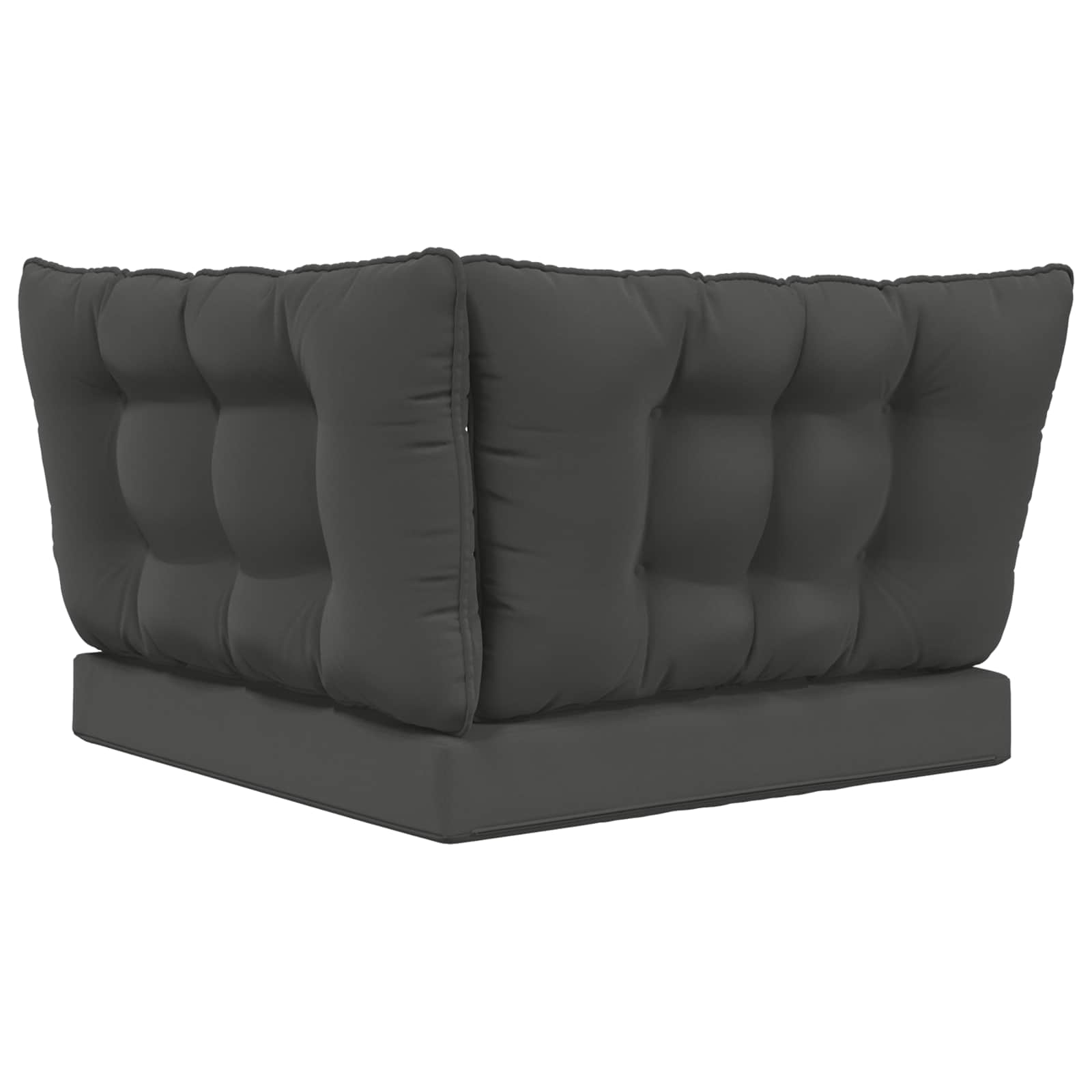 Lauko sofa pagalvėlė 3 pcs Antracitas Poliesteris