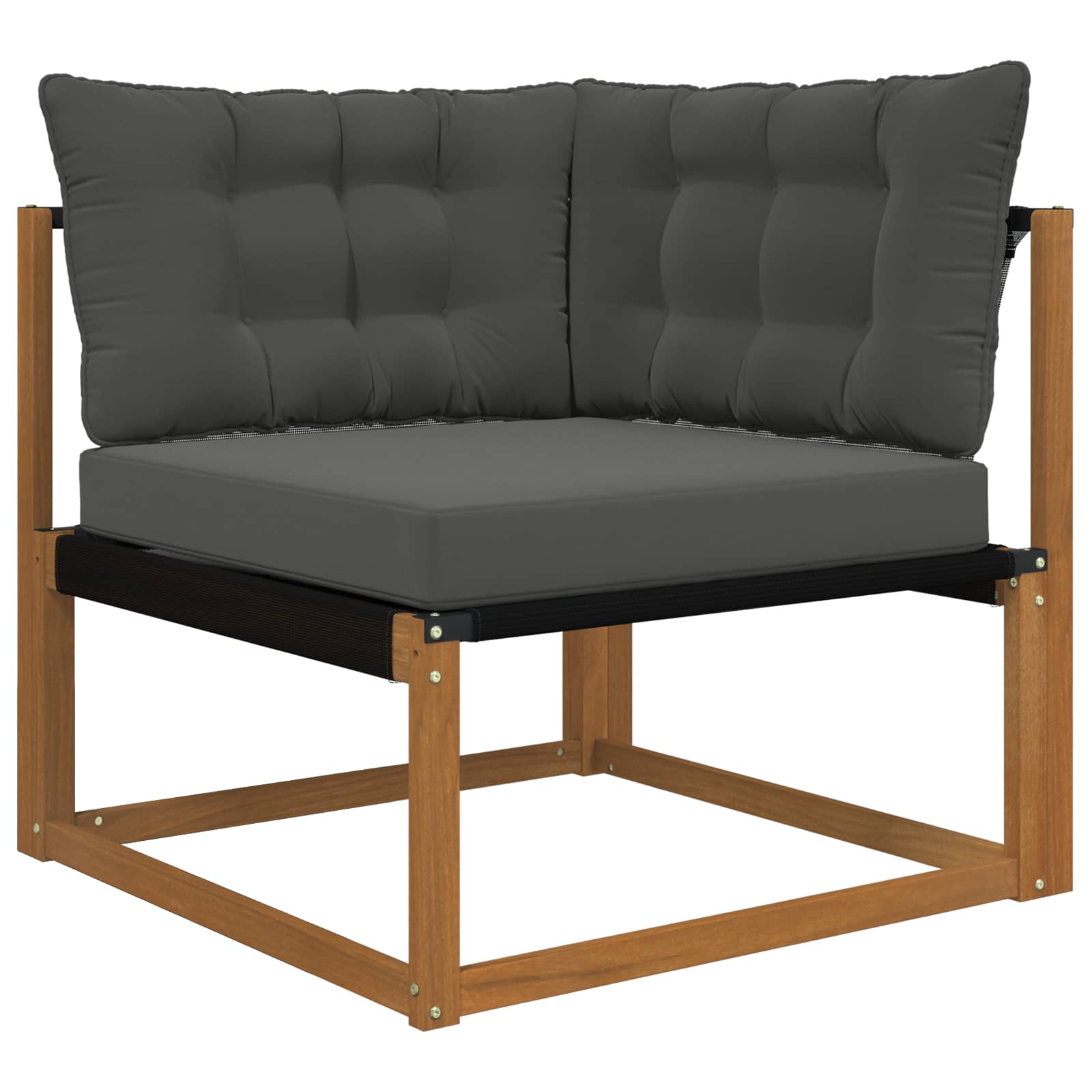 Lauko sofa pagalvėlė 3 pcs Antracitas Poliesteris