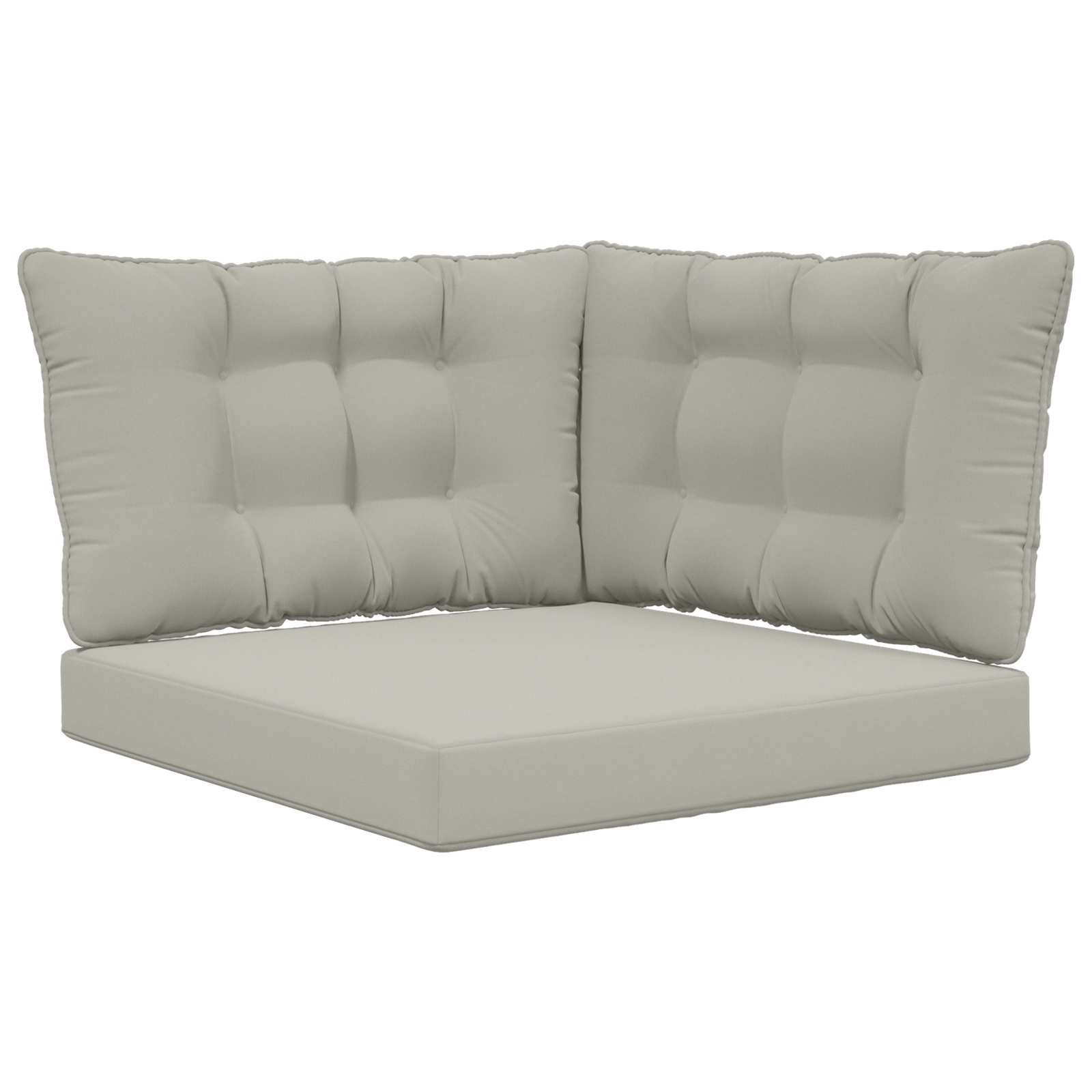 Lauko sofa pagalvėlė 3 pcs Pilka Poliesteris