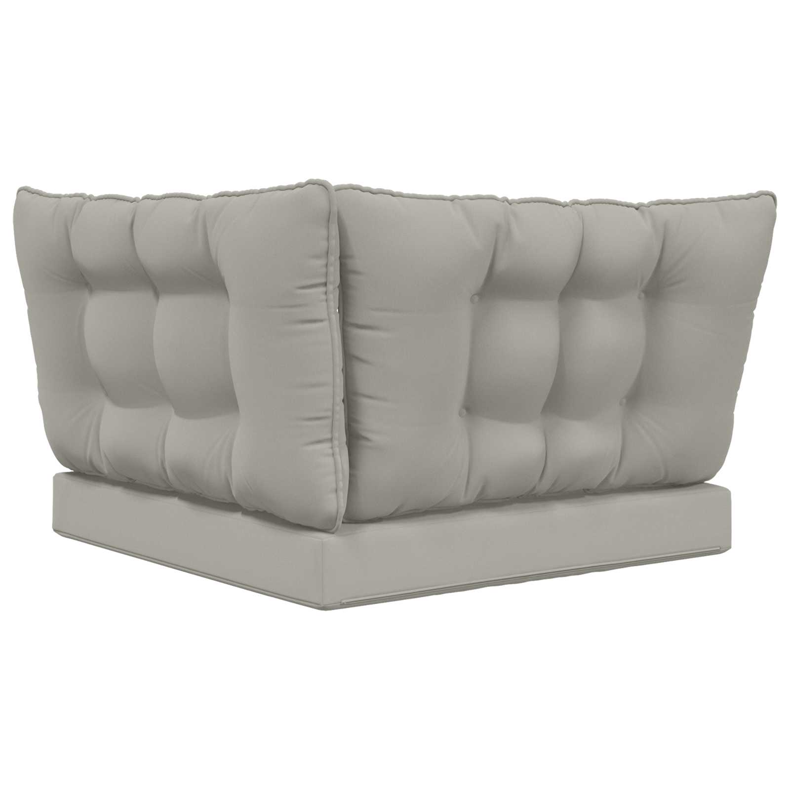 Lauko sofa pagalvėlė 3 pcs Pilka Poliesteris