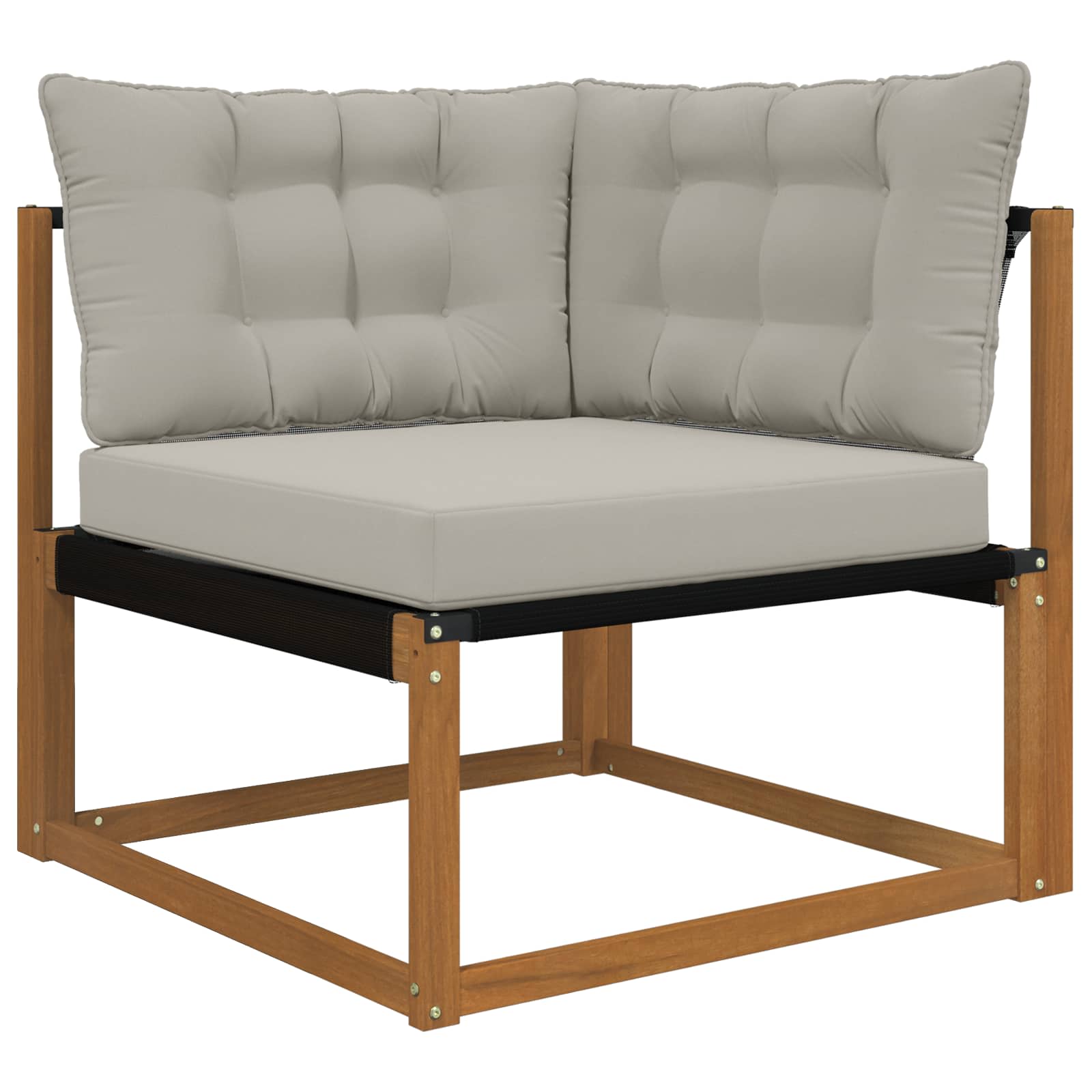 Lauko sofa pagalvėlė 3 pcs Pilka Poliesteris