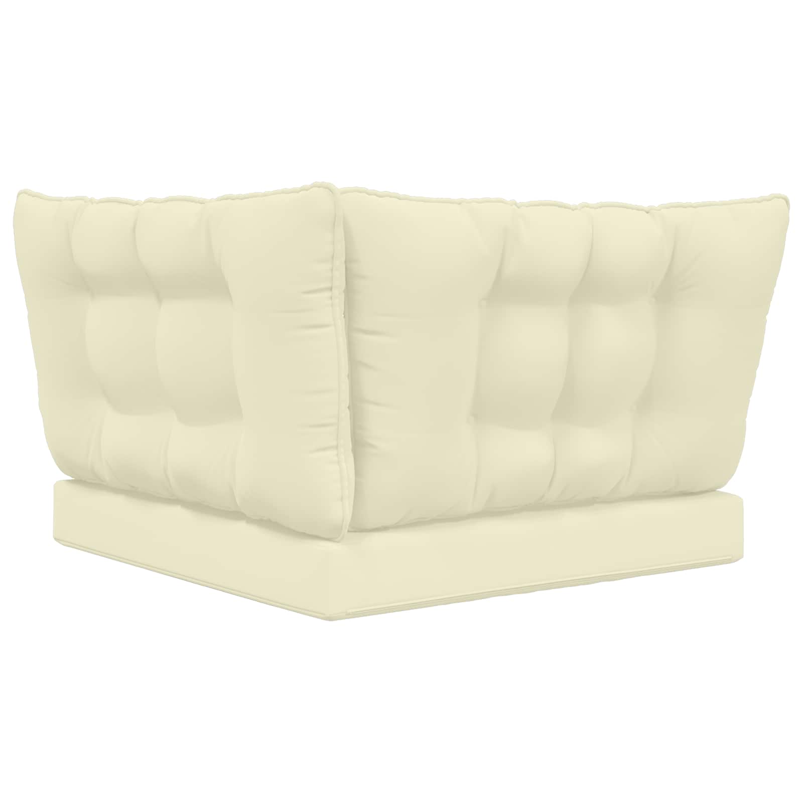 Lauko sofa pagalvėlė 3 pcs Kreminė Poliesteris