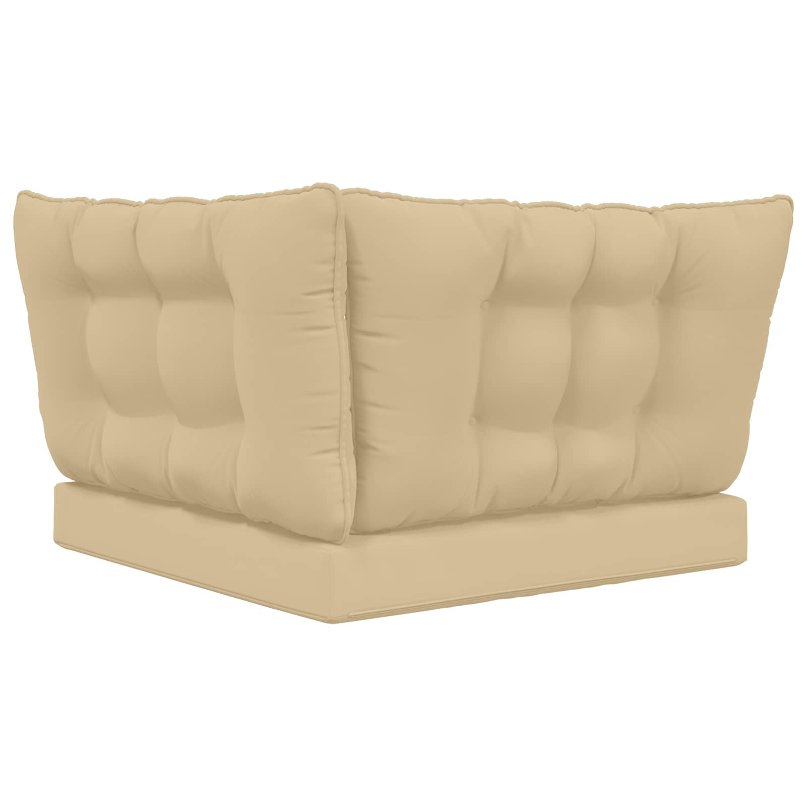 Lauko sofa pagalvėlė 3 pcs Smėlio Poliesteris