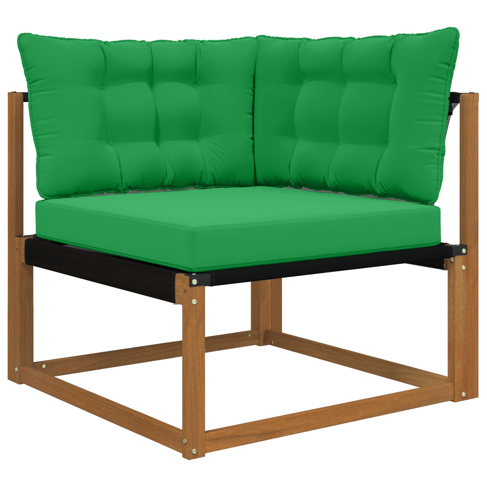 Lauko sofa pagalvėlė 3 pcs Žalia Poliesteris
