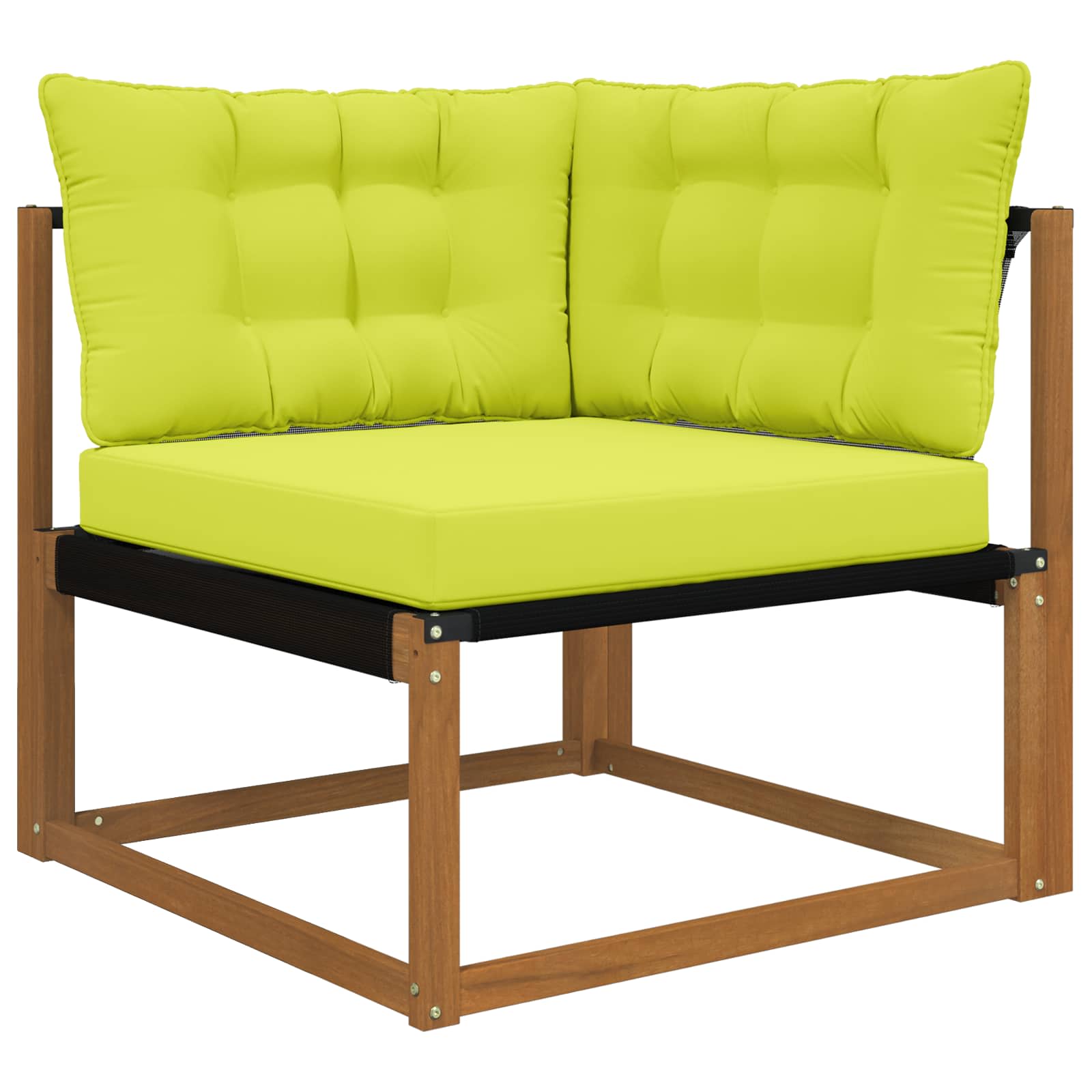 Lauko sofa pagalvėlė 3 pcs Žalia Poliesteris