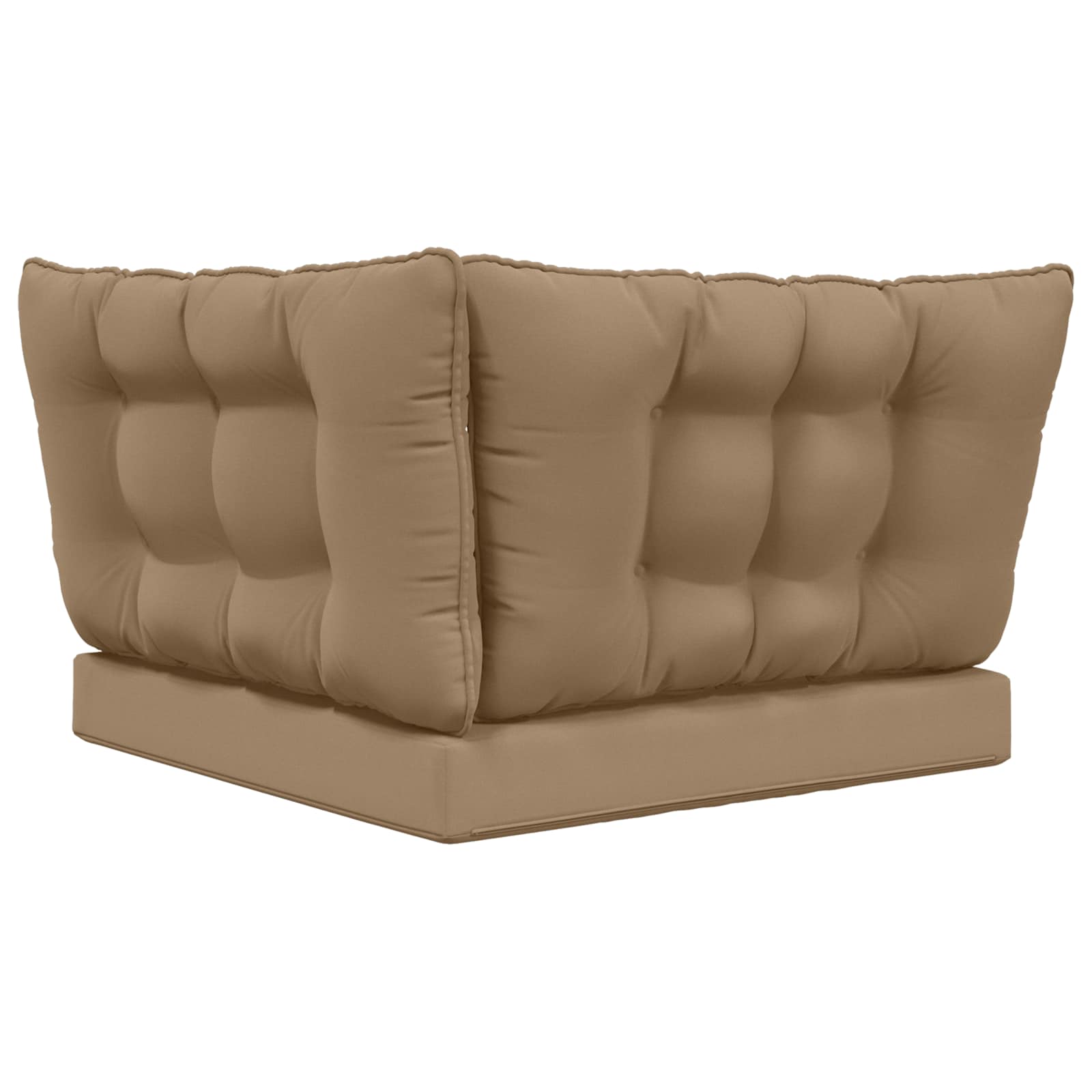 Lauko sofa pagalvėlė 3 pcs Taupe Poliesteris