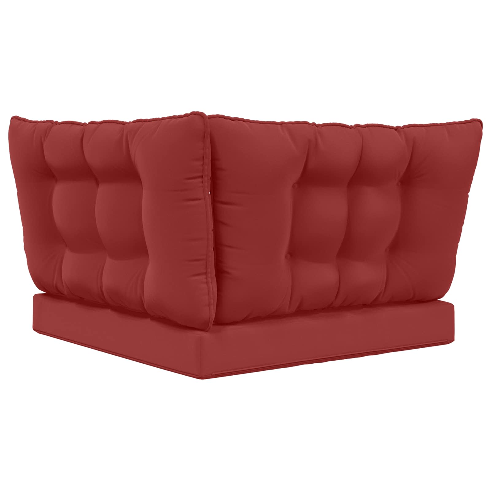 Lauko sofa pagalvėlė 3 pcs Vyno raudonumo Poliesteris