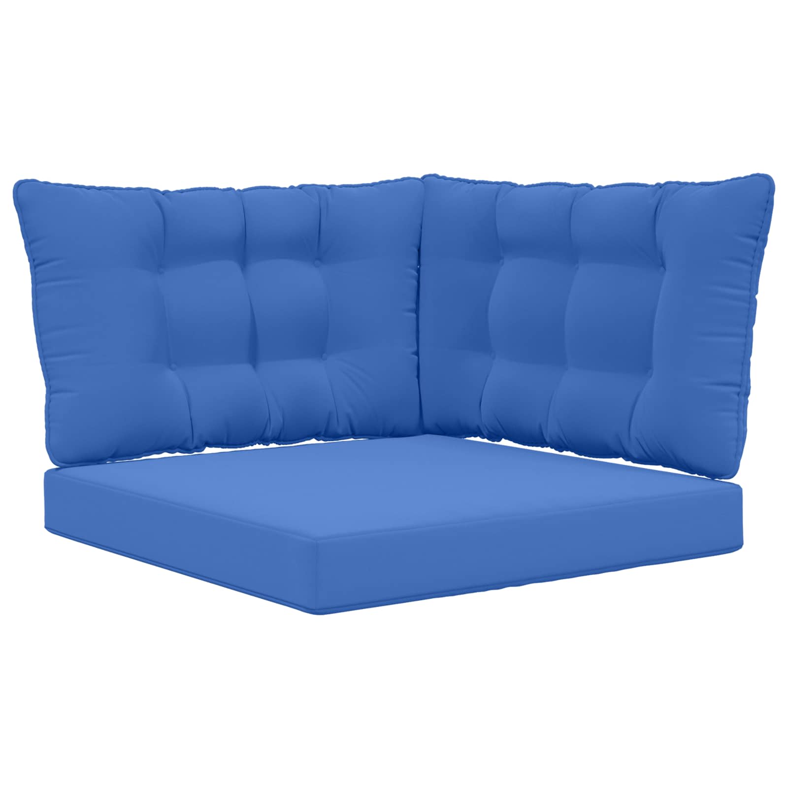 Lauko sofa pagalvėlė 3 pcs Karališka mėlyna Poliesteris