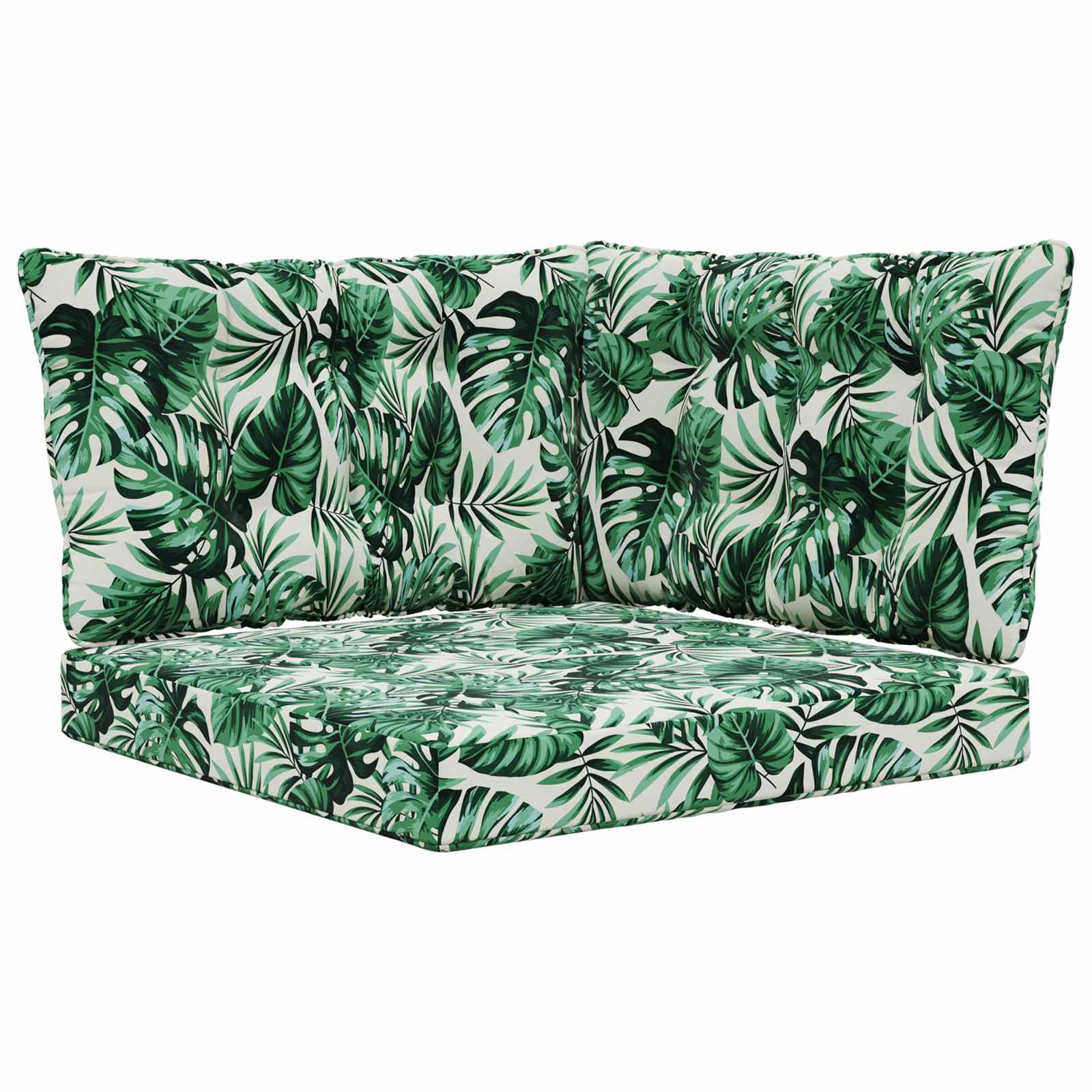 Lauko sofa pagalvėlė 3 pcs Lapų raštas Poliesteris