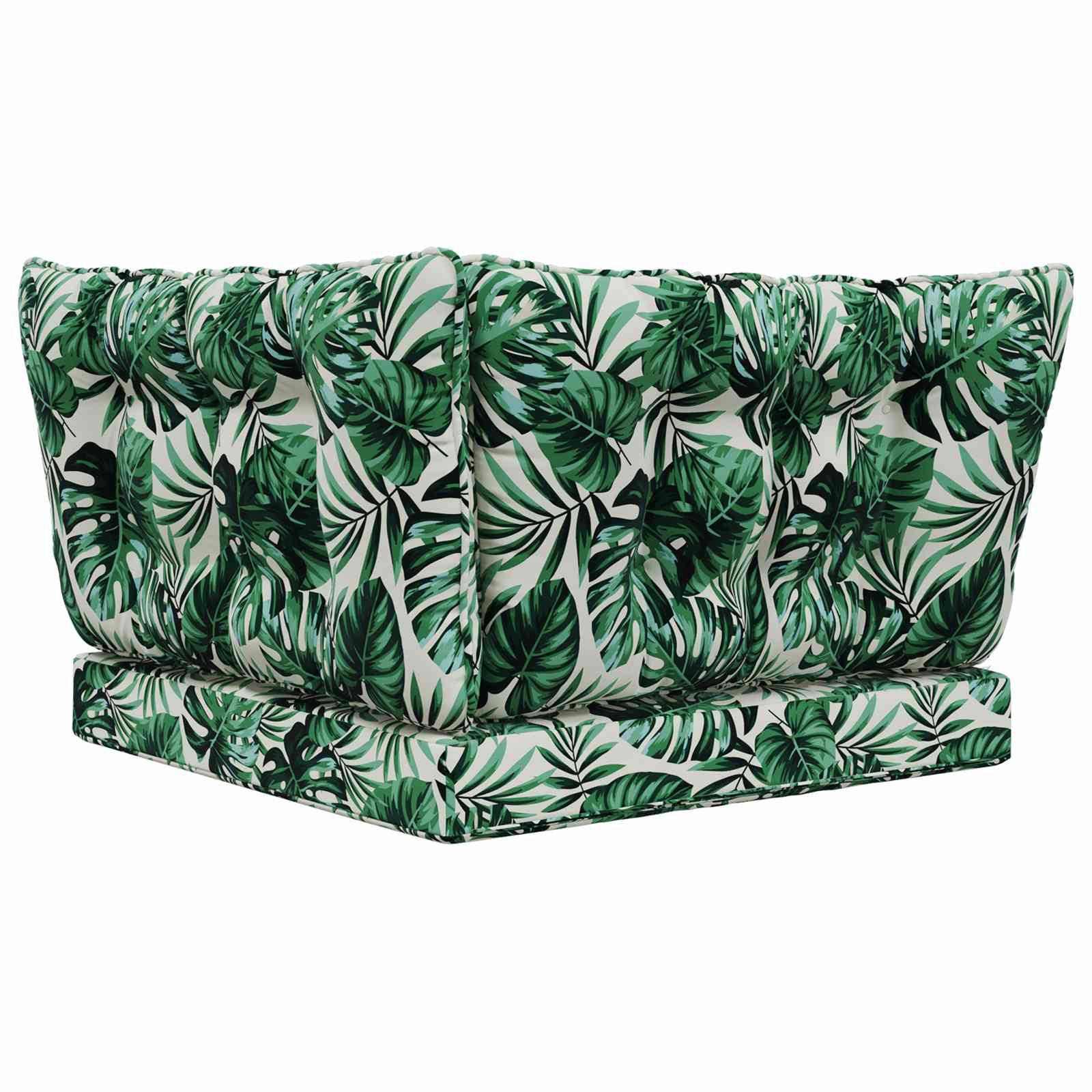 Lauko sofa pagalvėlė 3 pcs Lapų raštas Poliesteris