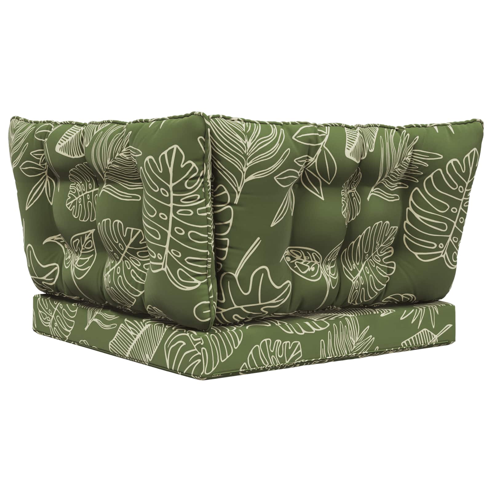 Lauko sofa pagalvėlė 3 pcs Lapų dizainas Poliesteris