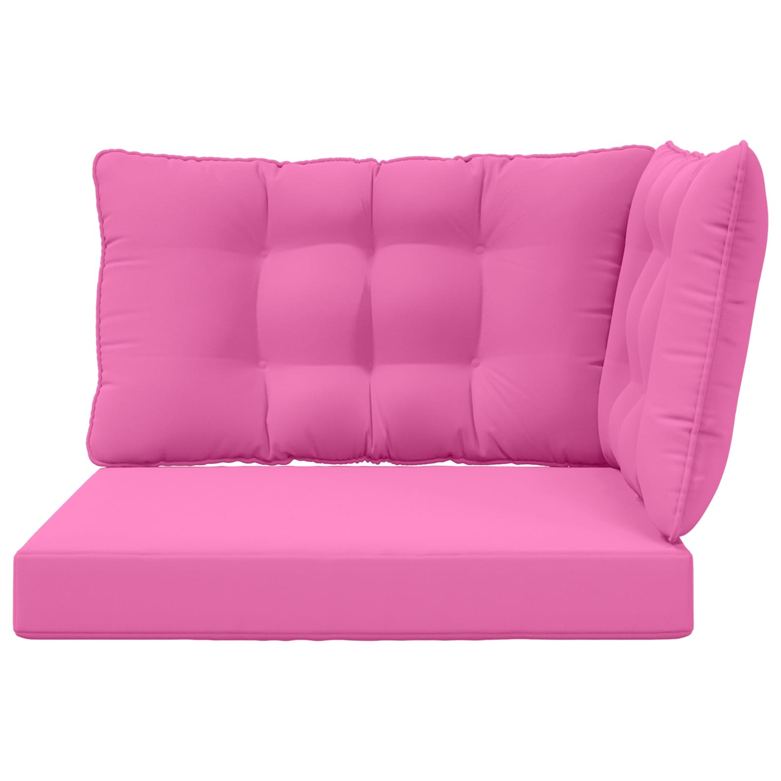 Lauko sofa pagalvėlė 3 pcs Rožinė Poliesteris