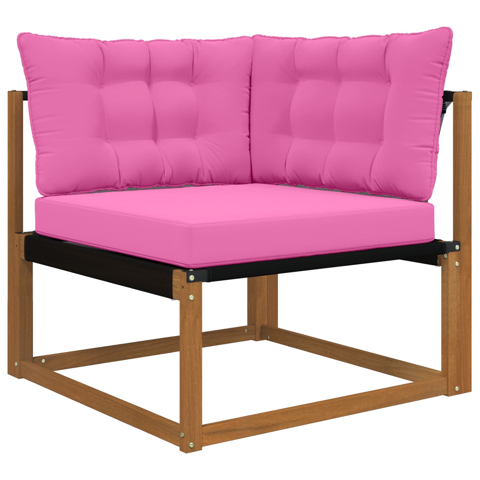 Lauko sofa pagalvėlė 3 pcs Rožinė Poliesteris
