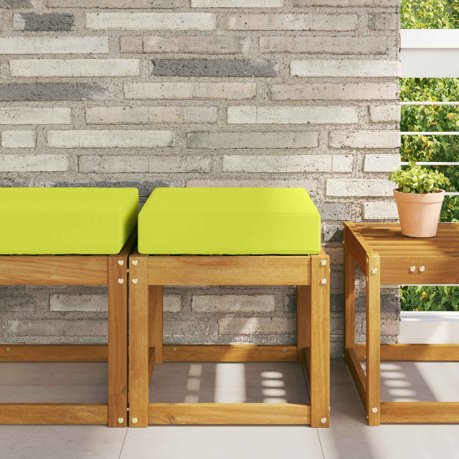 Lauko Sėdimosios Pagalvė Žalia 40 x 40 x 8 cm 100% poliesteris