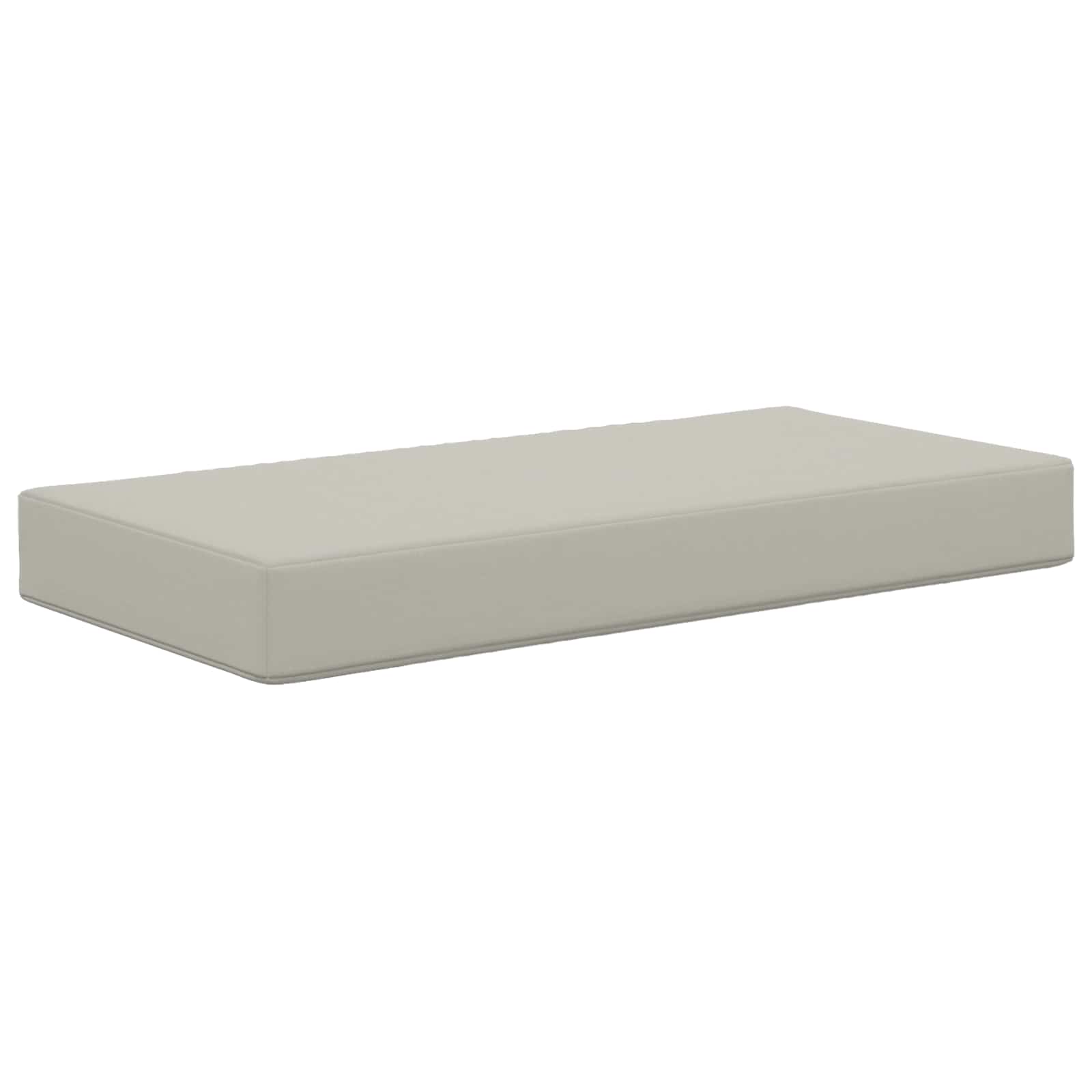 Seat cushion Grey 80 x 40 x 8 cm 100% polyester