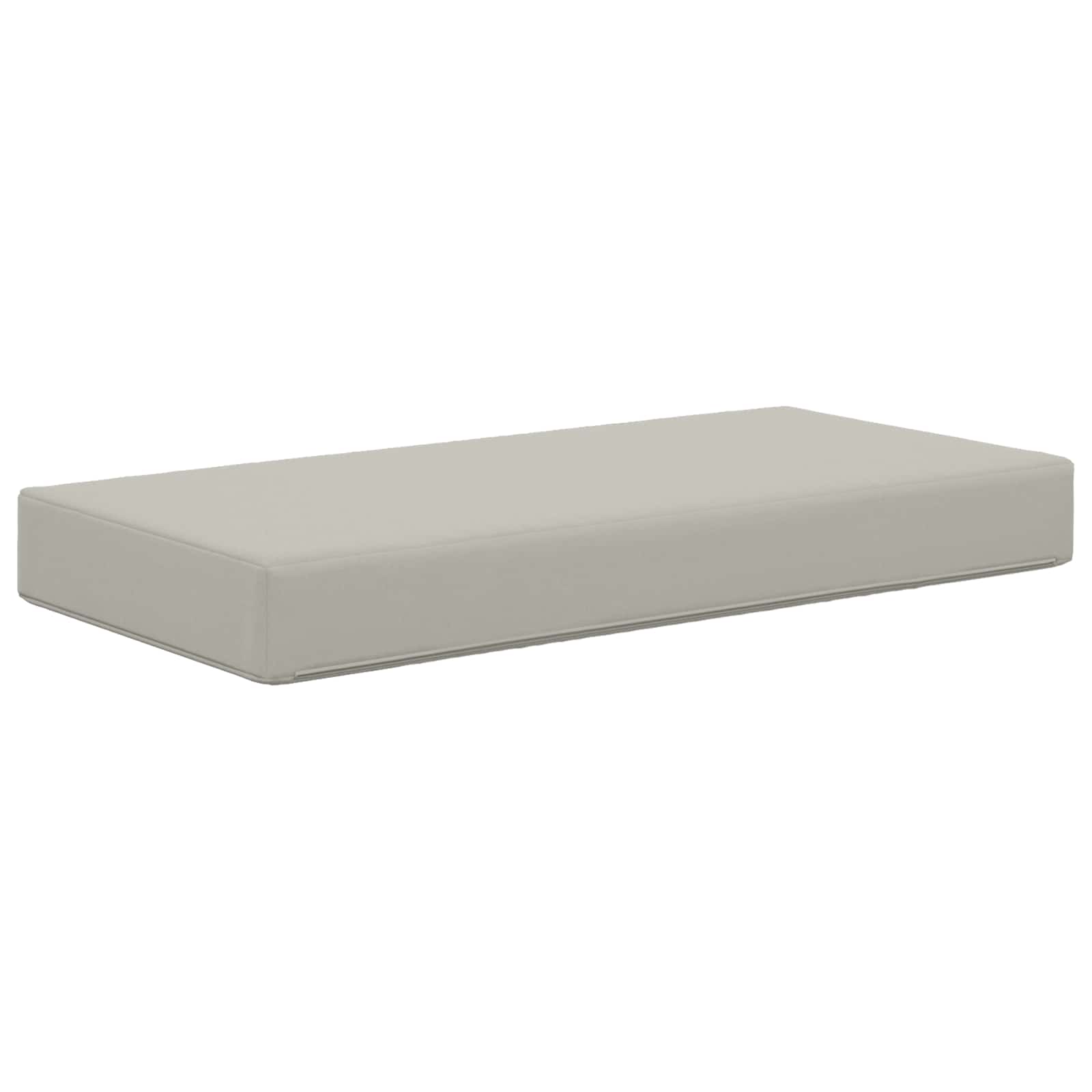 Seat cushion Grey 80 x 40 x 8 cm 100% polyester