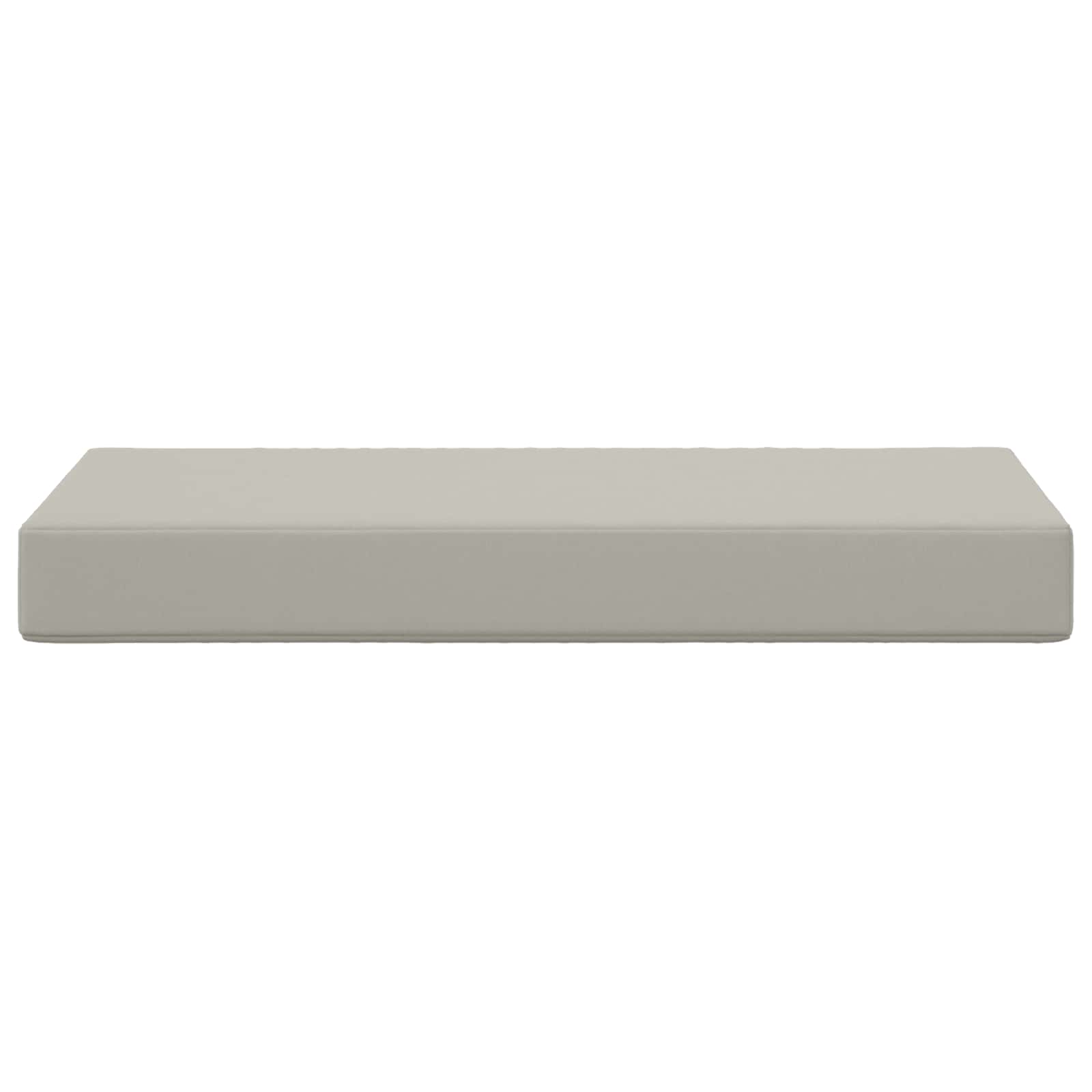 Seat cushion Grey 80 x 40 x 8 cm 100% polyester